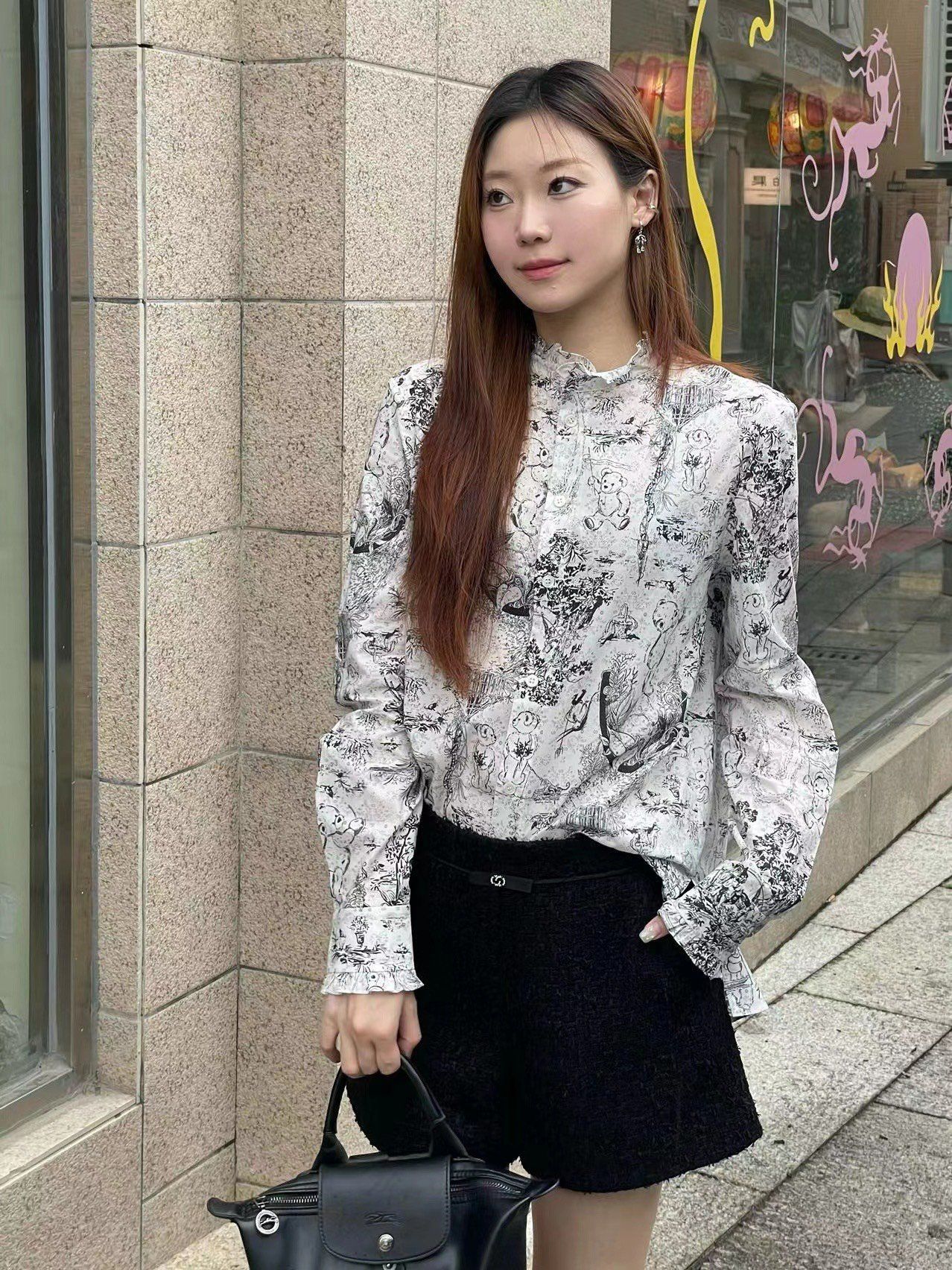 Áo sơ mi hoa gấu