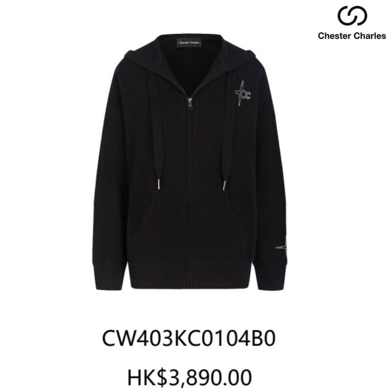 Áo hoodie zip đen