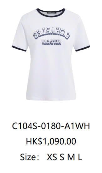 Áo phông trắng chữ logo