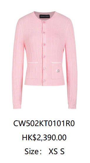CDG hồng - 2 túi viền trắng