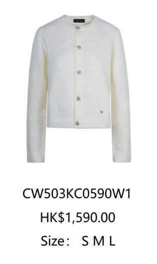 CDG trắng - hoạ tiết nổi