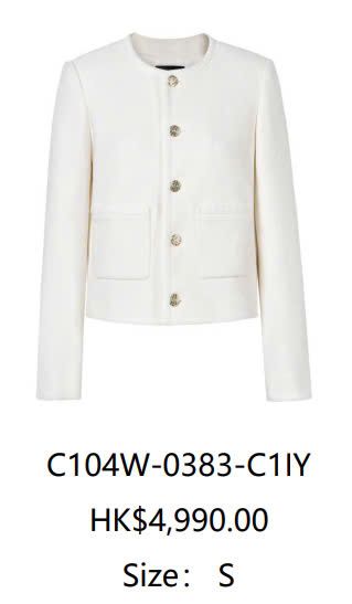 Áo Tweed IVORY cúc vàng
