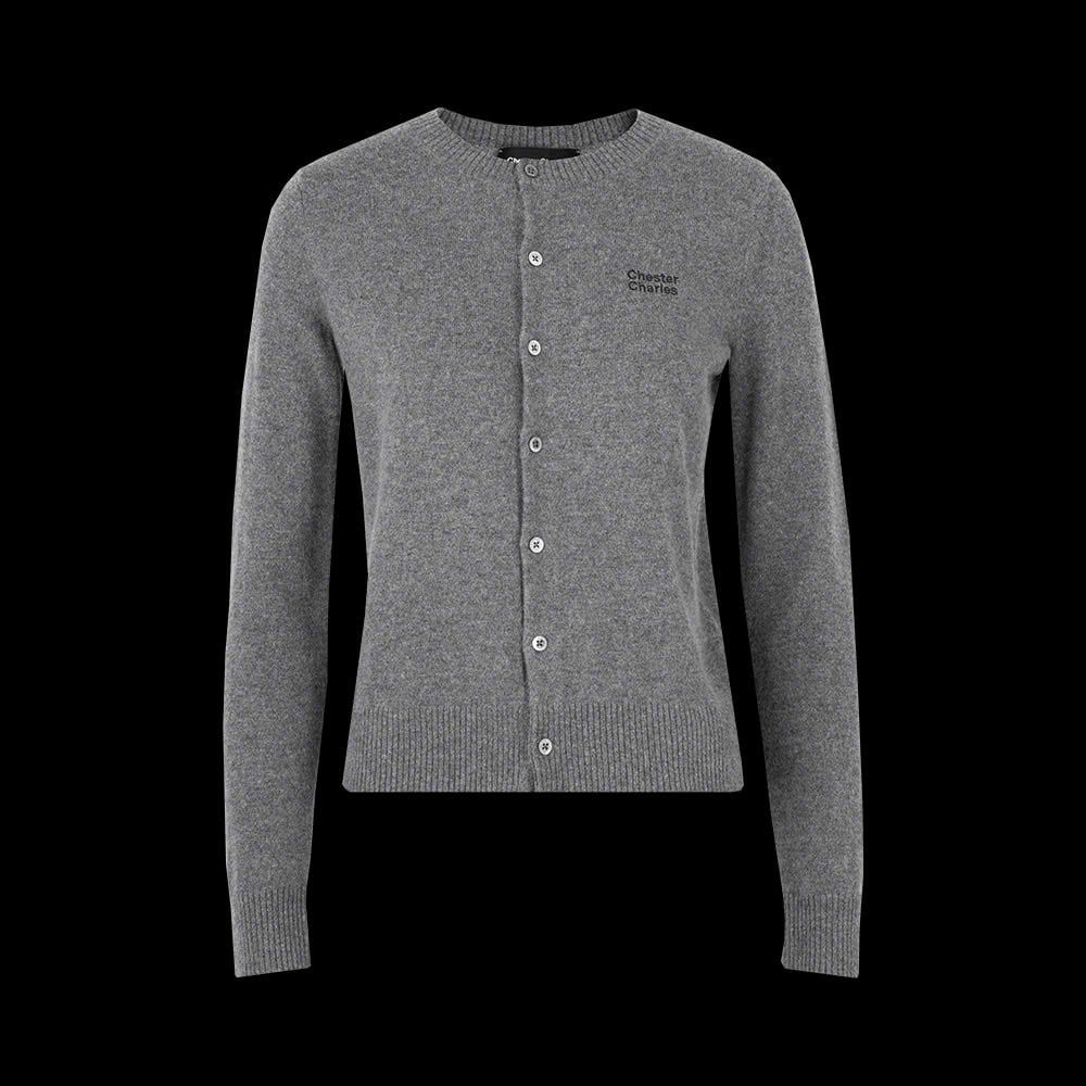 CDG dài tay xám chữ ngực trái