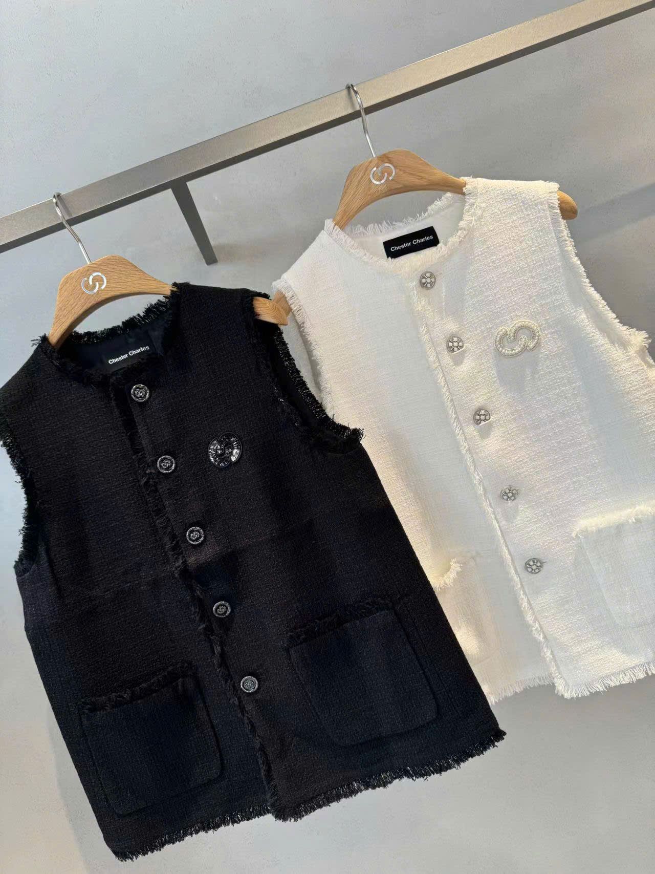Vest ghile trắng