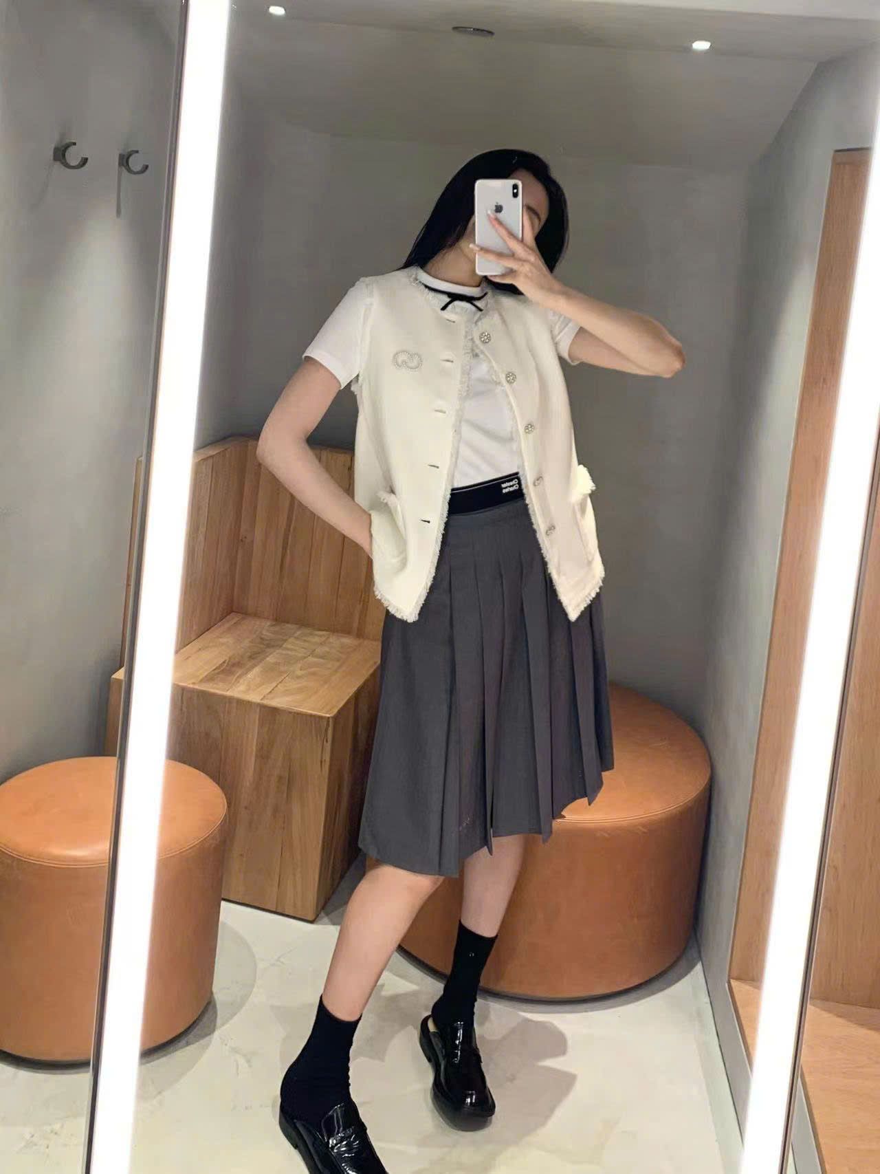 Vest ghile trắng