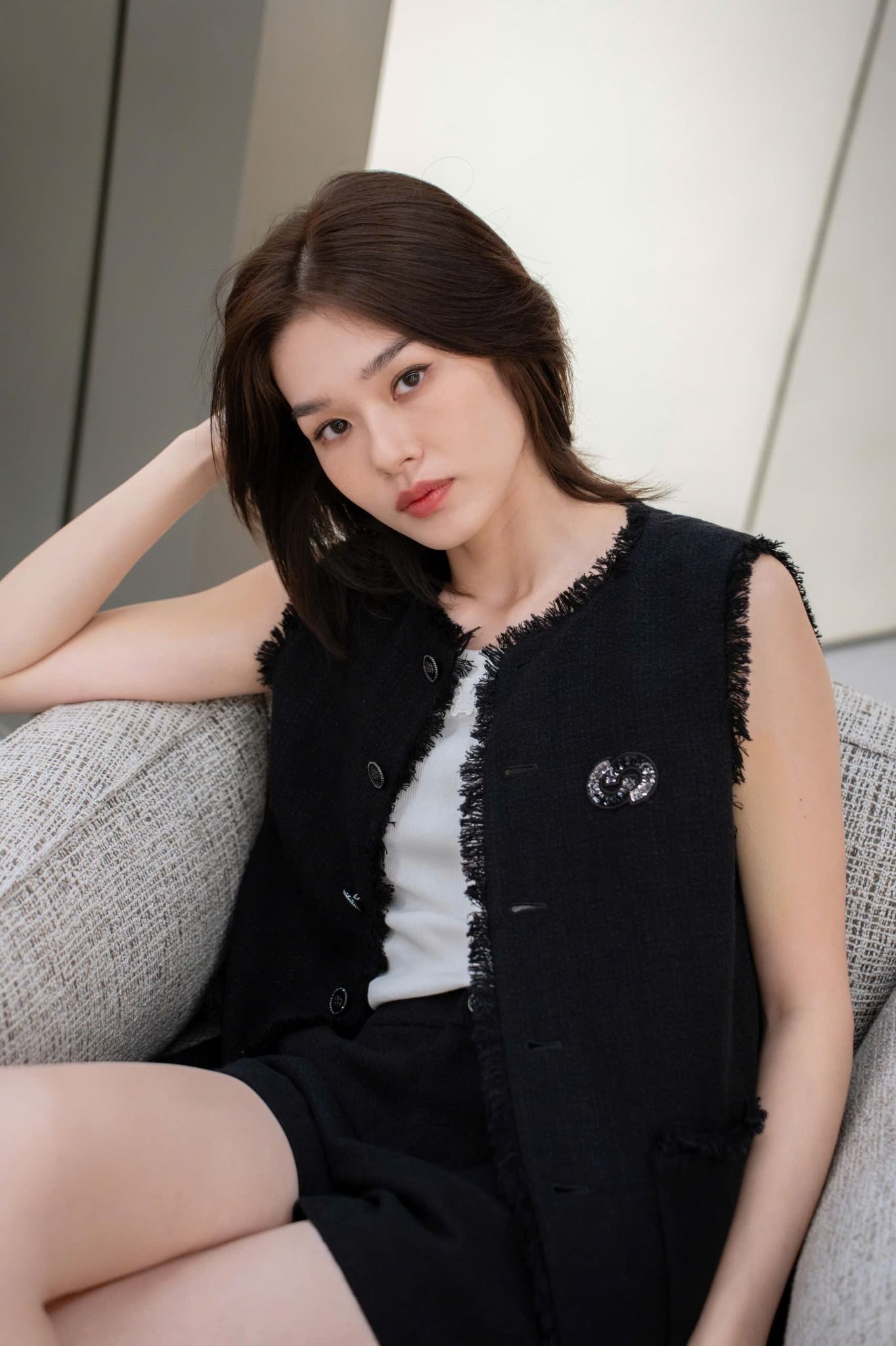 Vest ghile đen