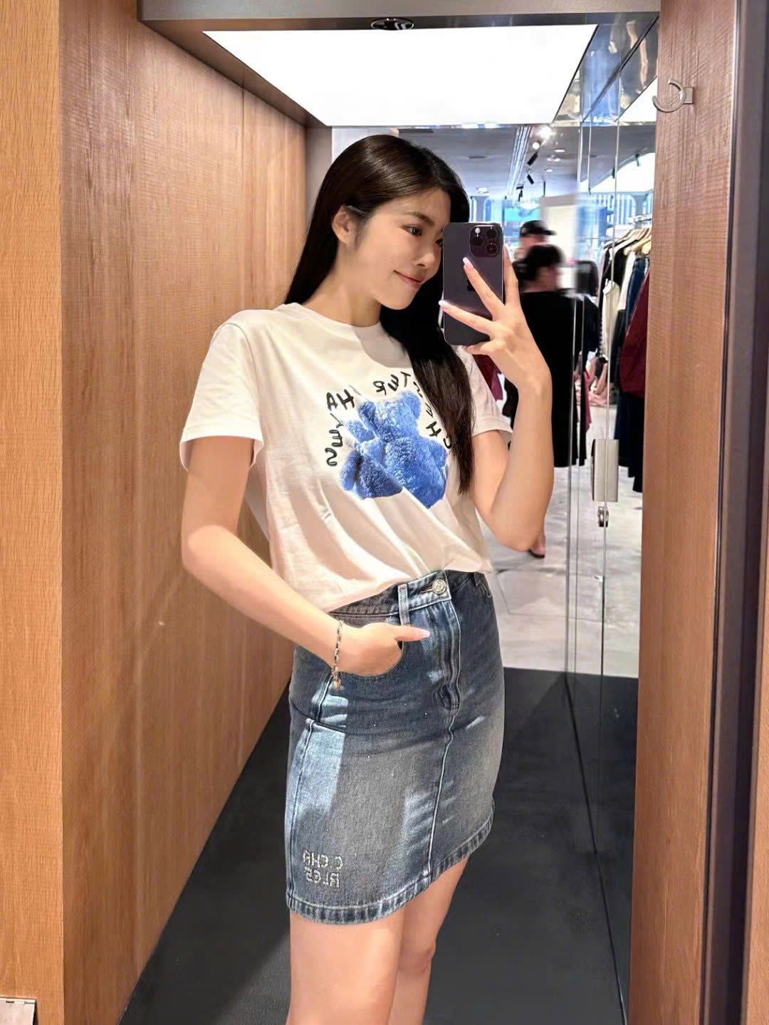 Chân váy jean blink