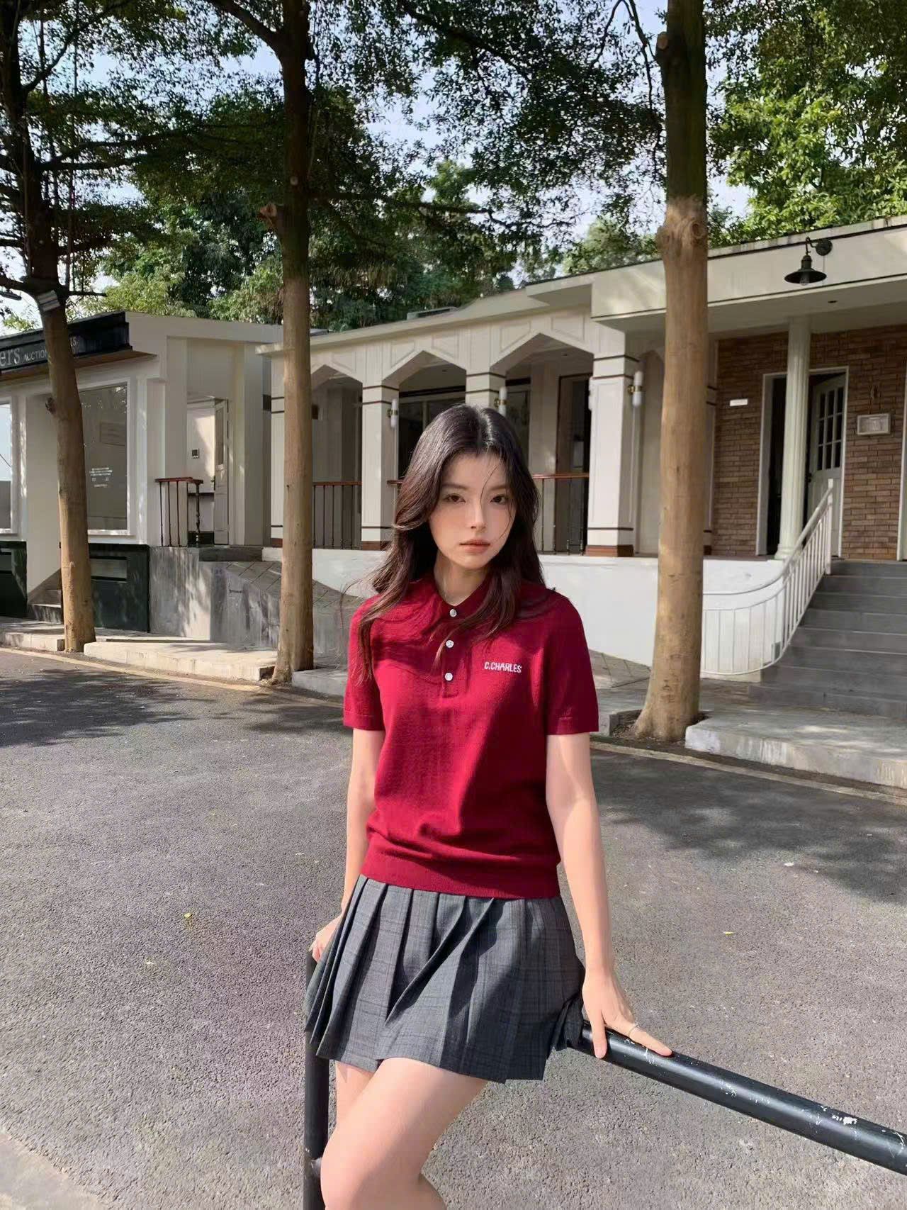 Áo Polo đỏ