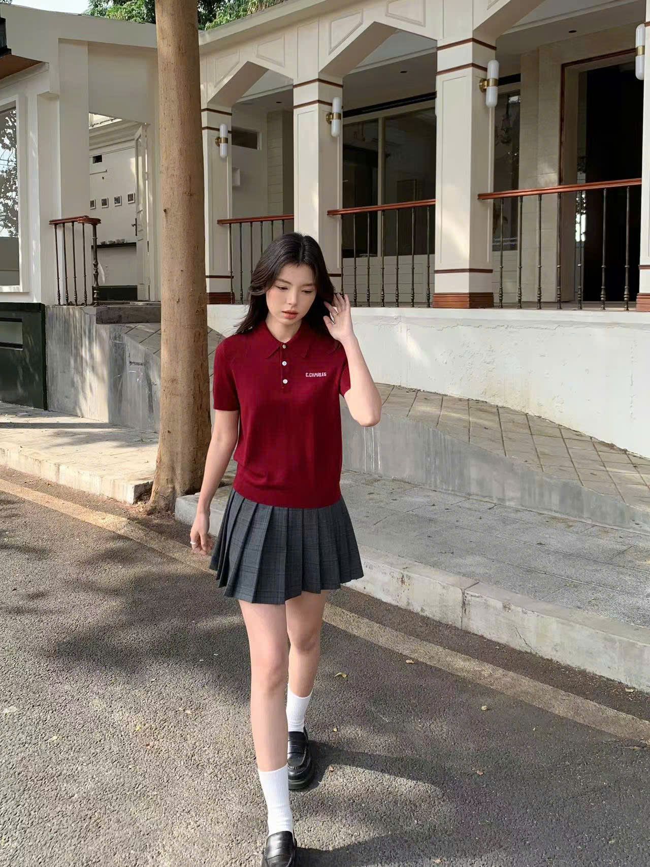 Áo Polo đỏ