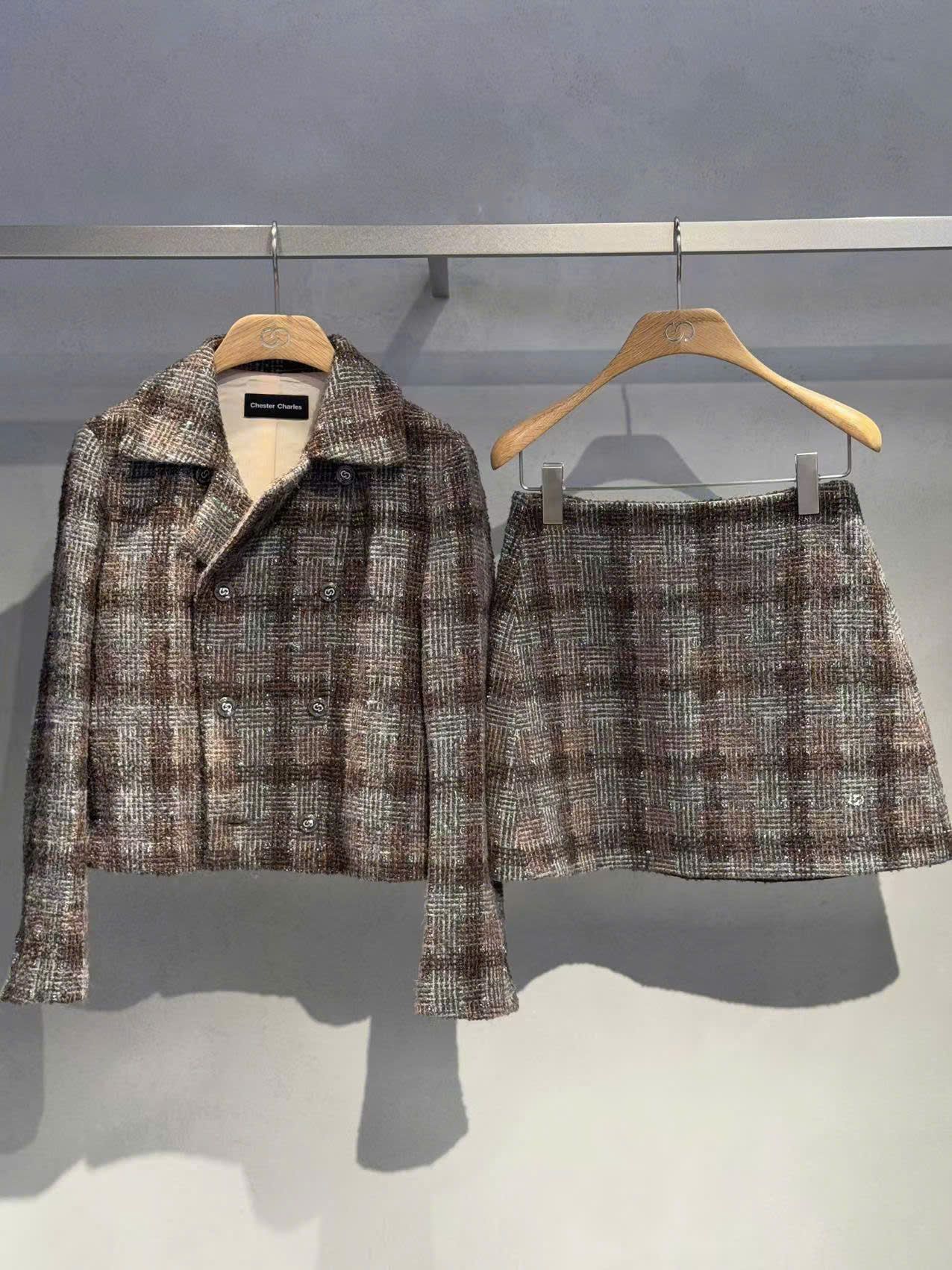 Áo vest kẻ- set A