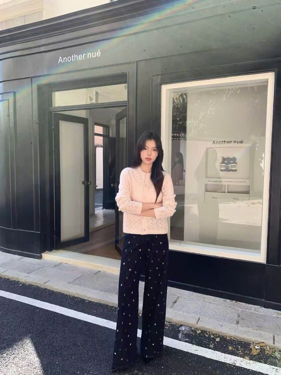 Áo CDG Hồng diềm