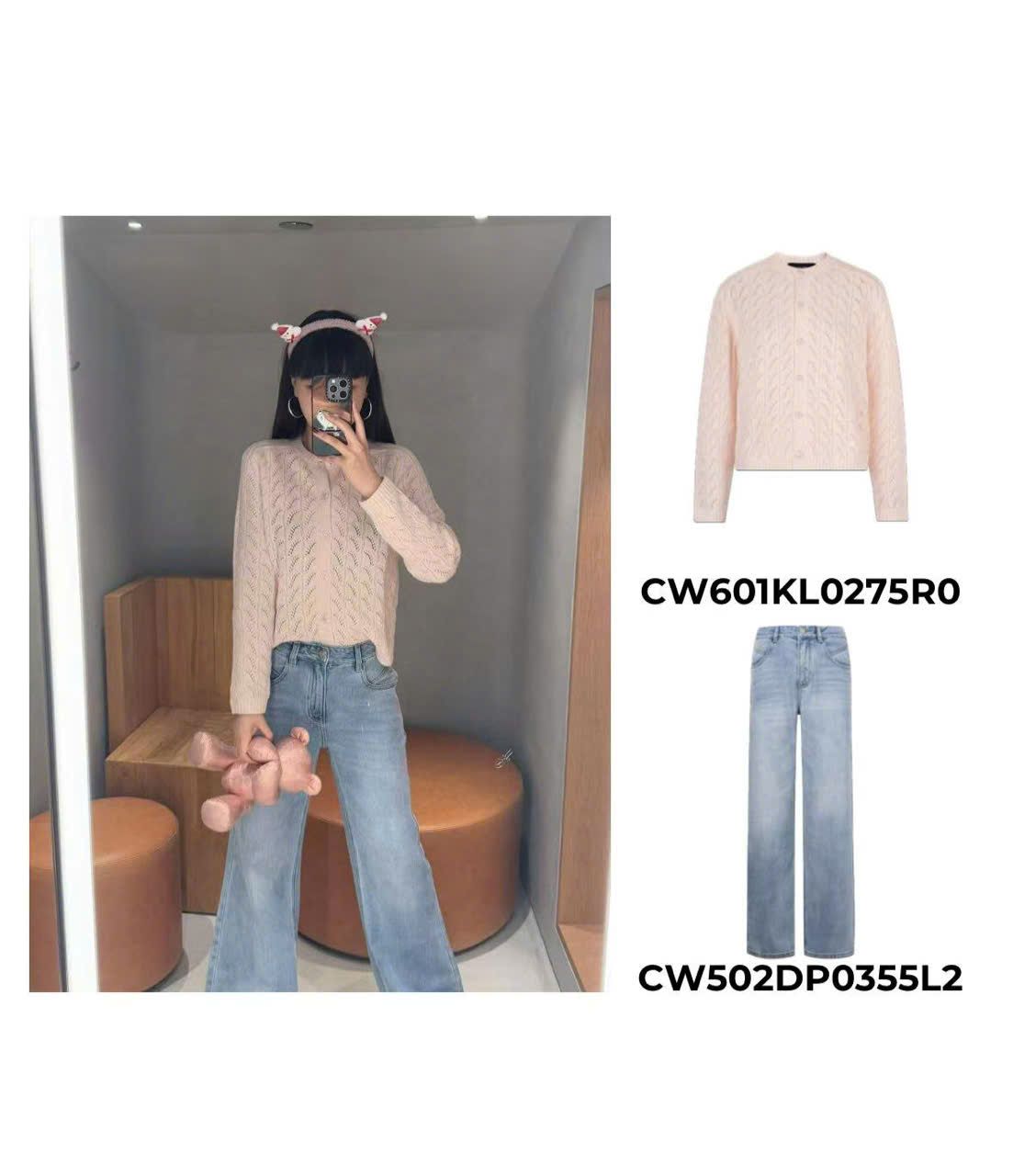 Áo CDG Hồng diềm