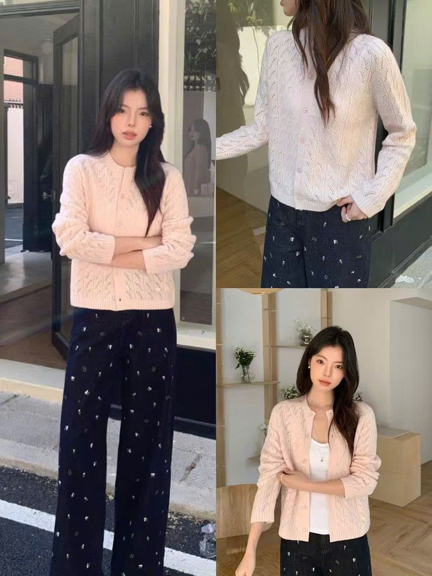 Áo CDG Hồng diềm