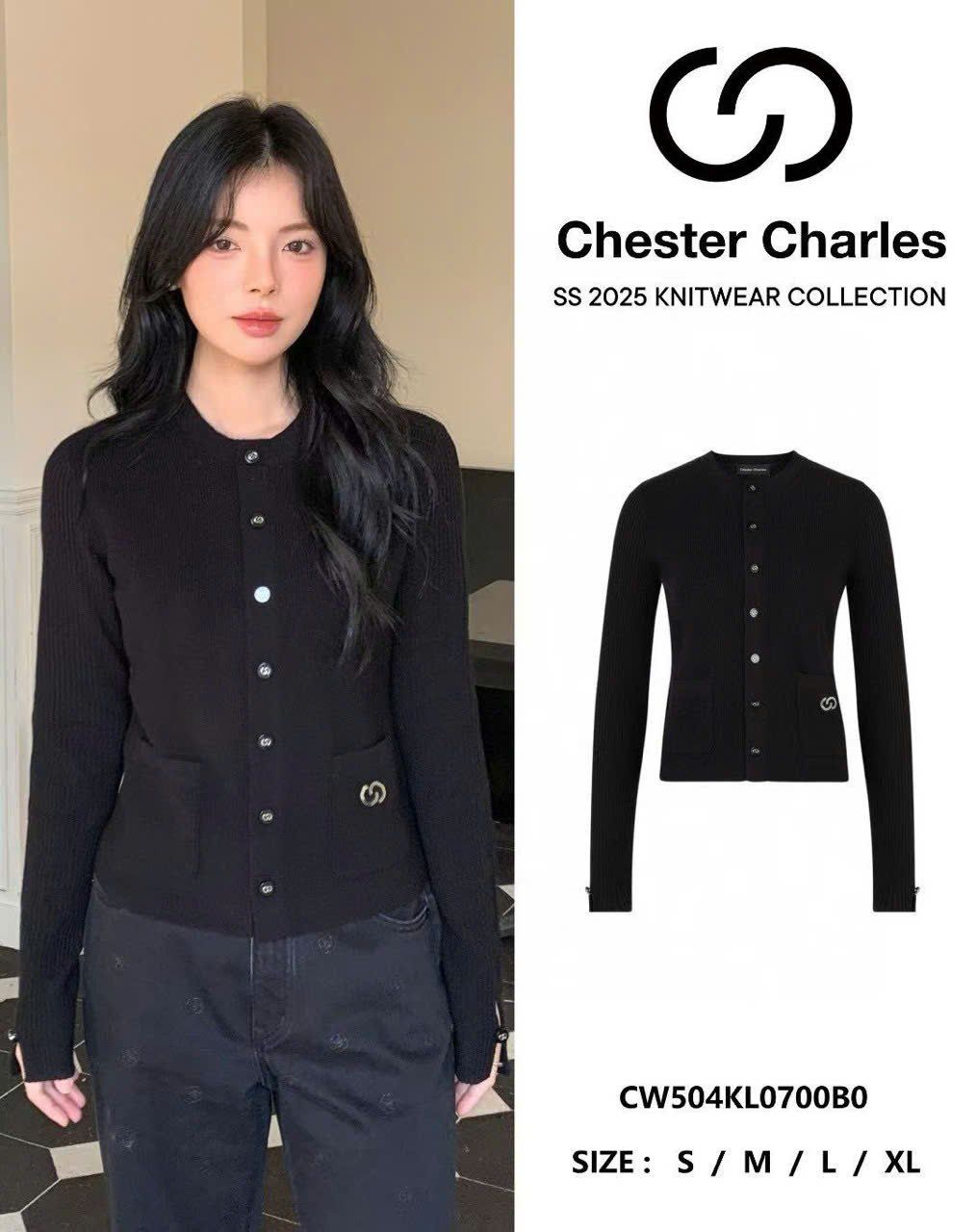 CDG Đen len Logo túi trắng Sequin