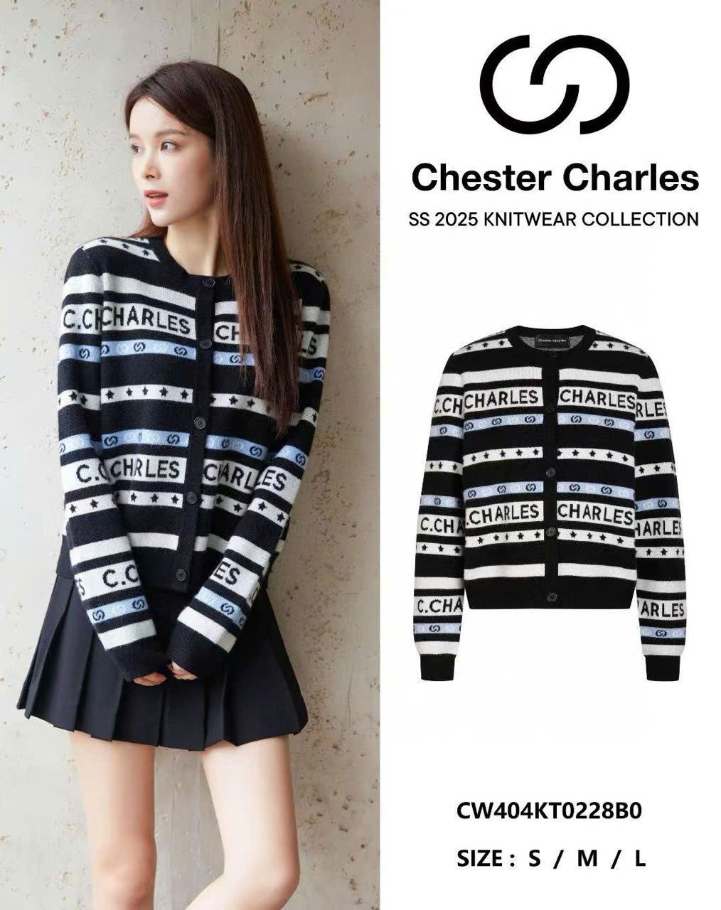 CDG thổ cẩm chữ C.Charles