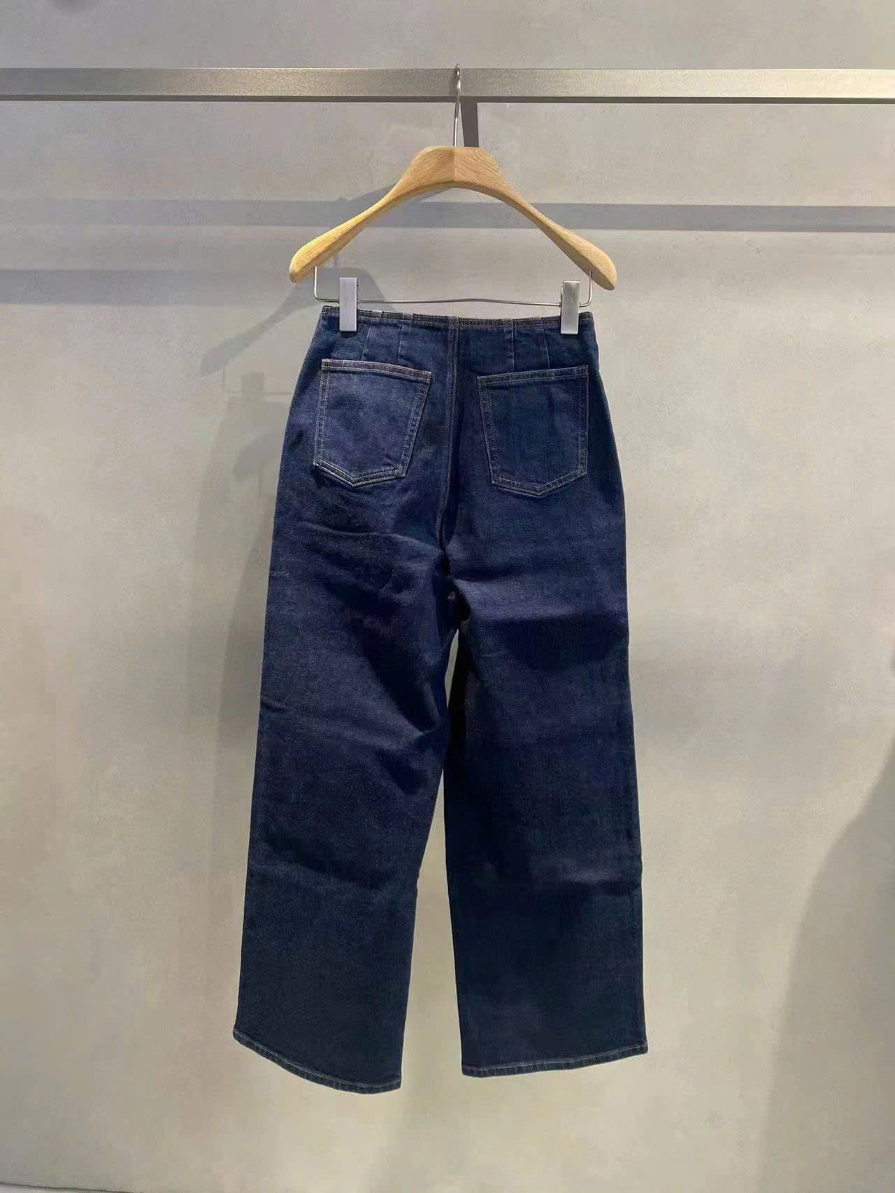 Quần jean xanh vải Ý, xích vàng