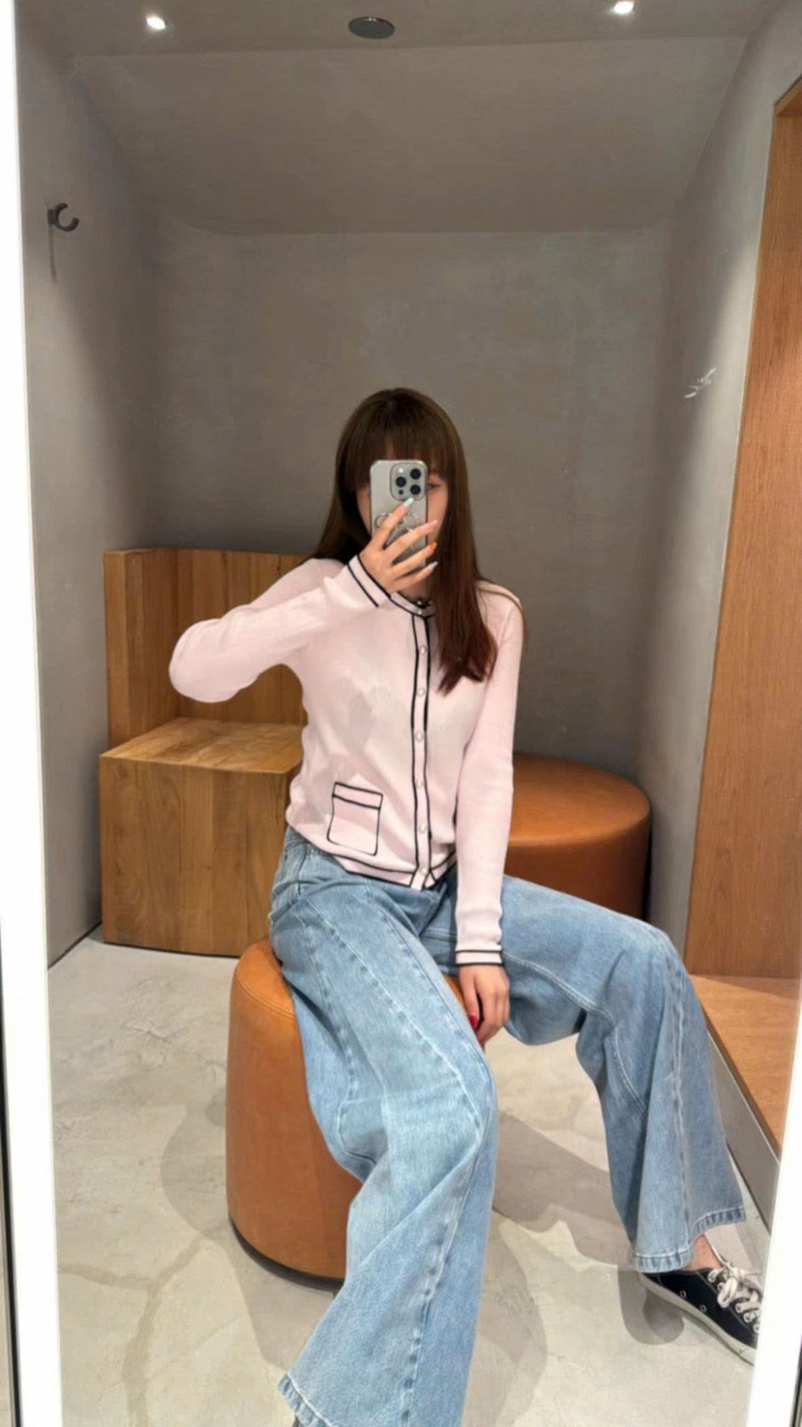 CDG hồng - viền đen