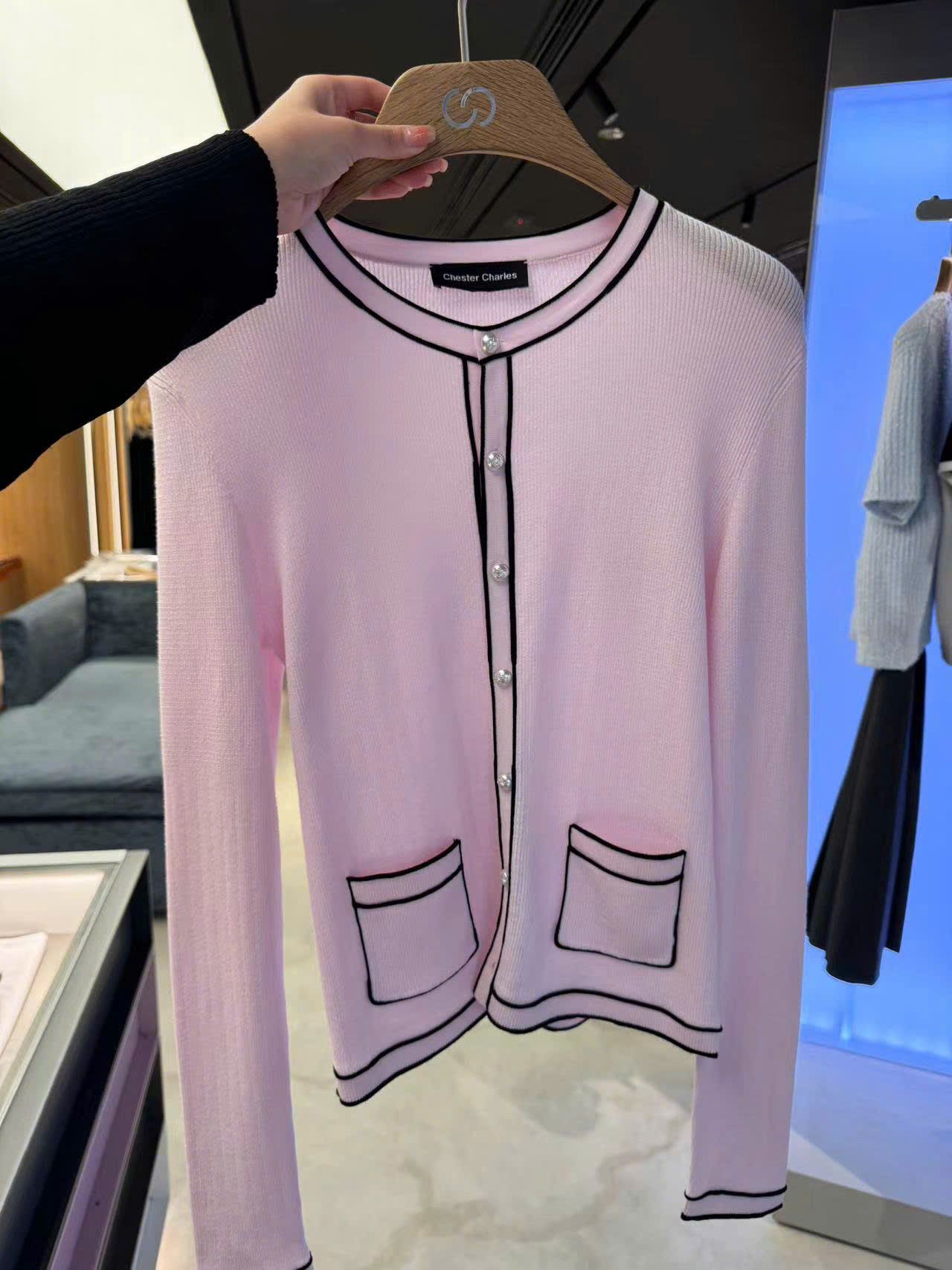 CDG hồng - viền đen