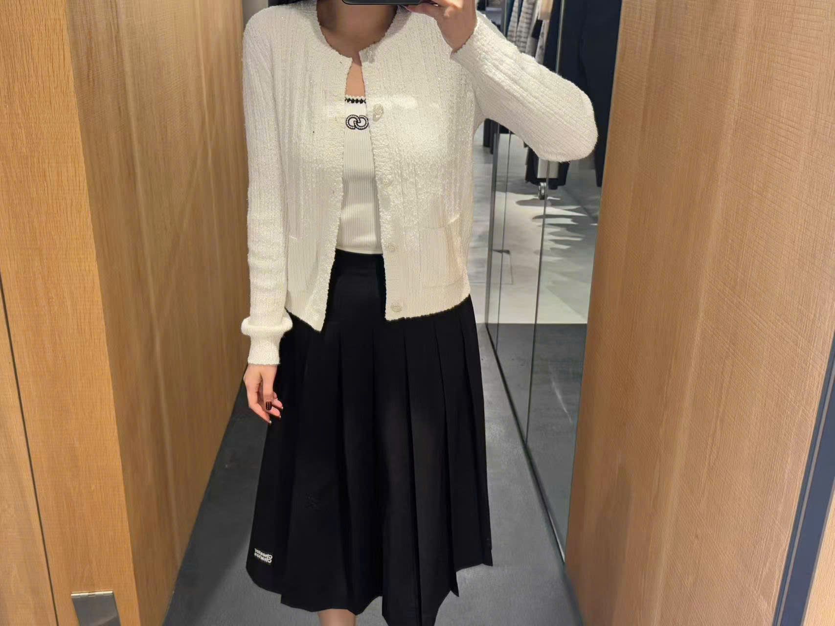 Áo CDG trắng xù