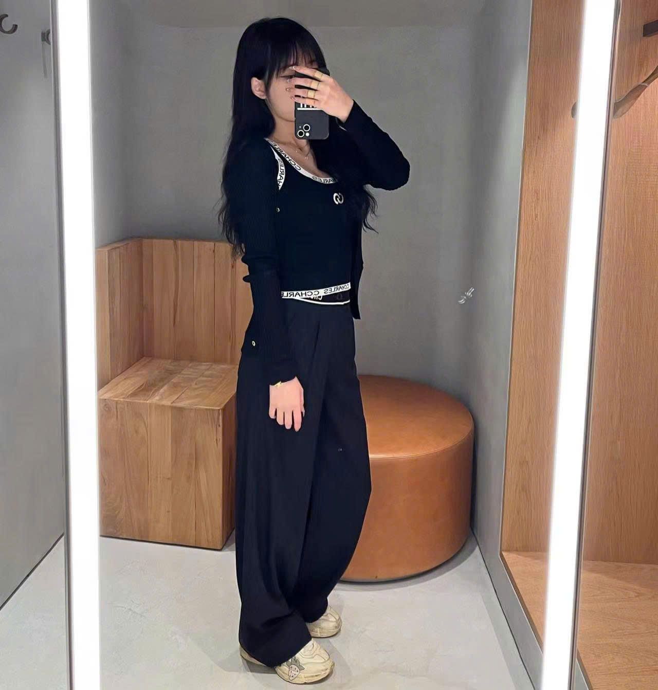 Quần vải cạp chữ