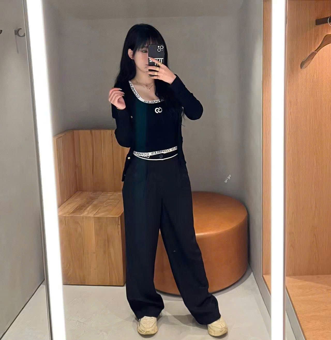 Quần vải cạp chữ
