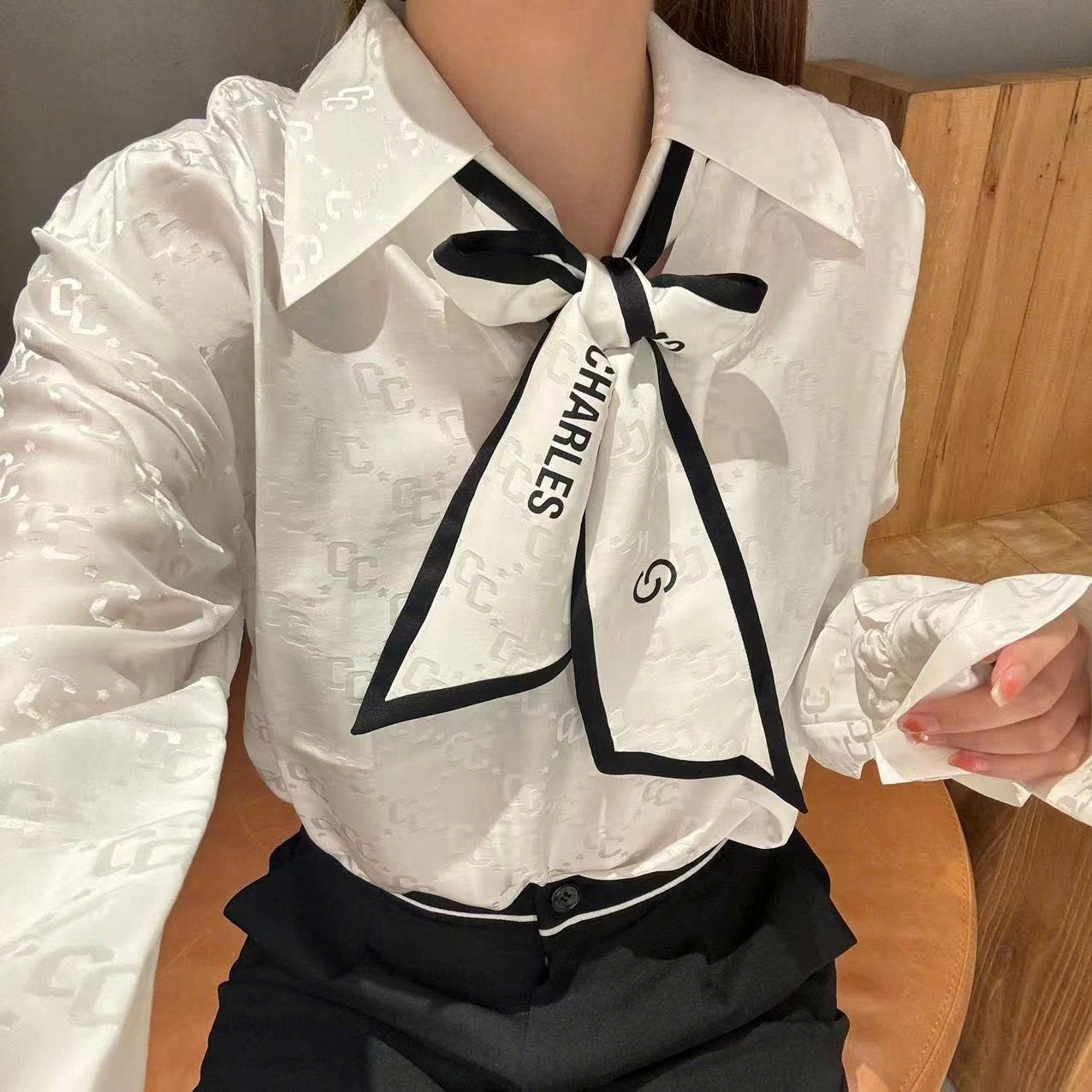 Sơ mi thắt cà vạt nữ
