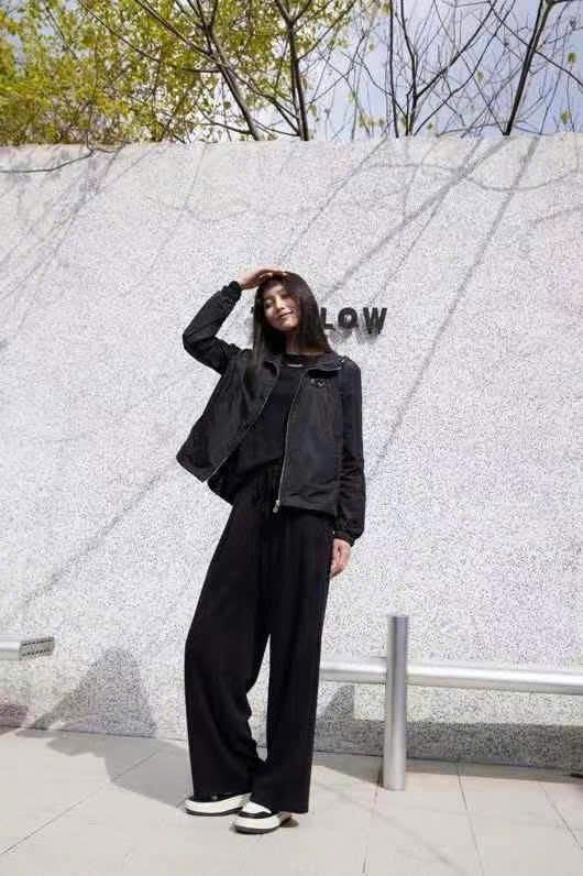 Quần thun đen - cotton lụa