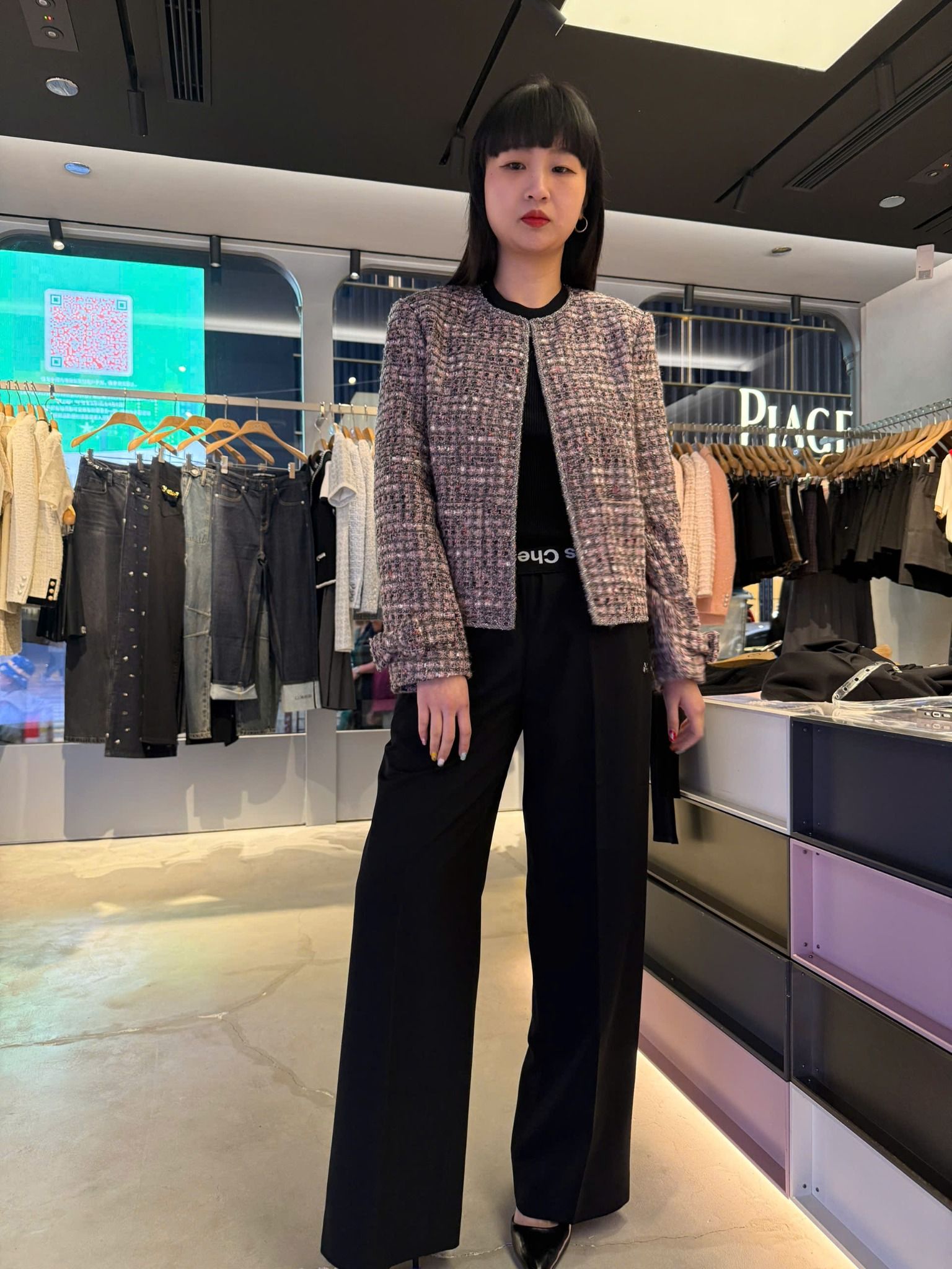 Quần vải cạp thun chữ lật