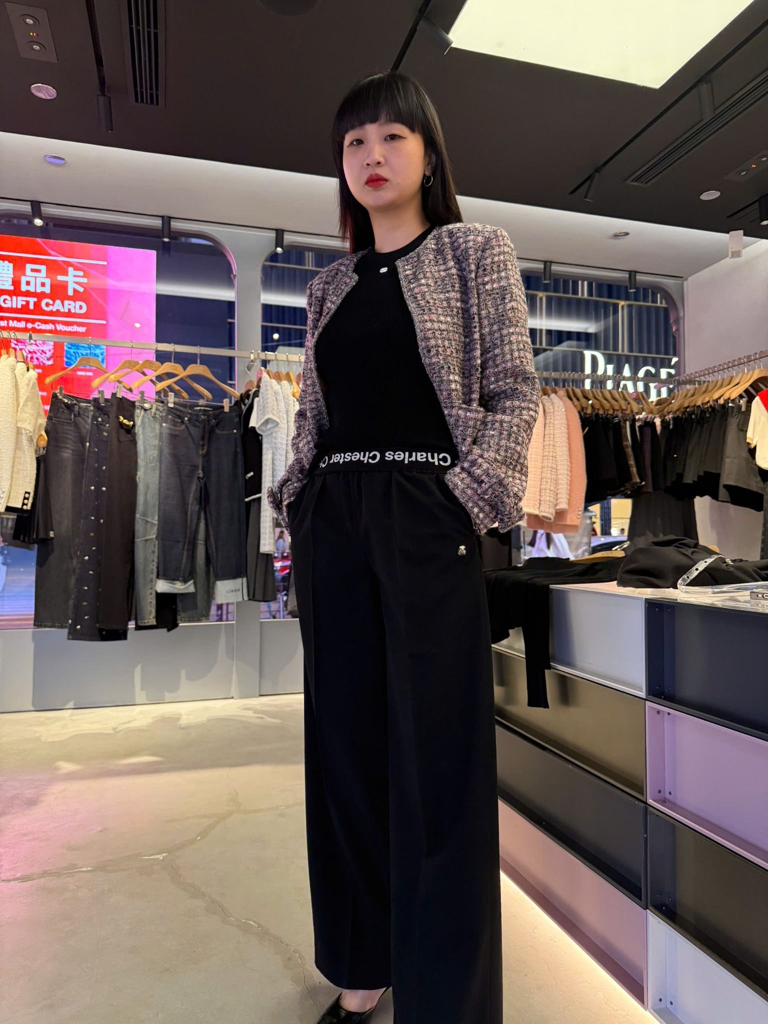 Quần vải cạp thun chữ lật