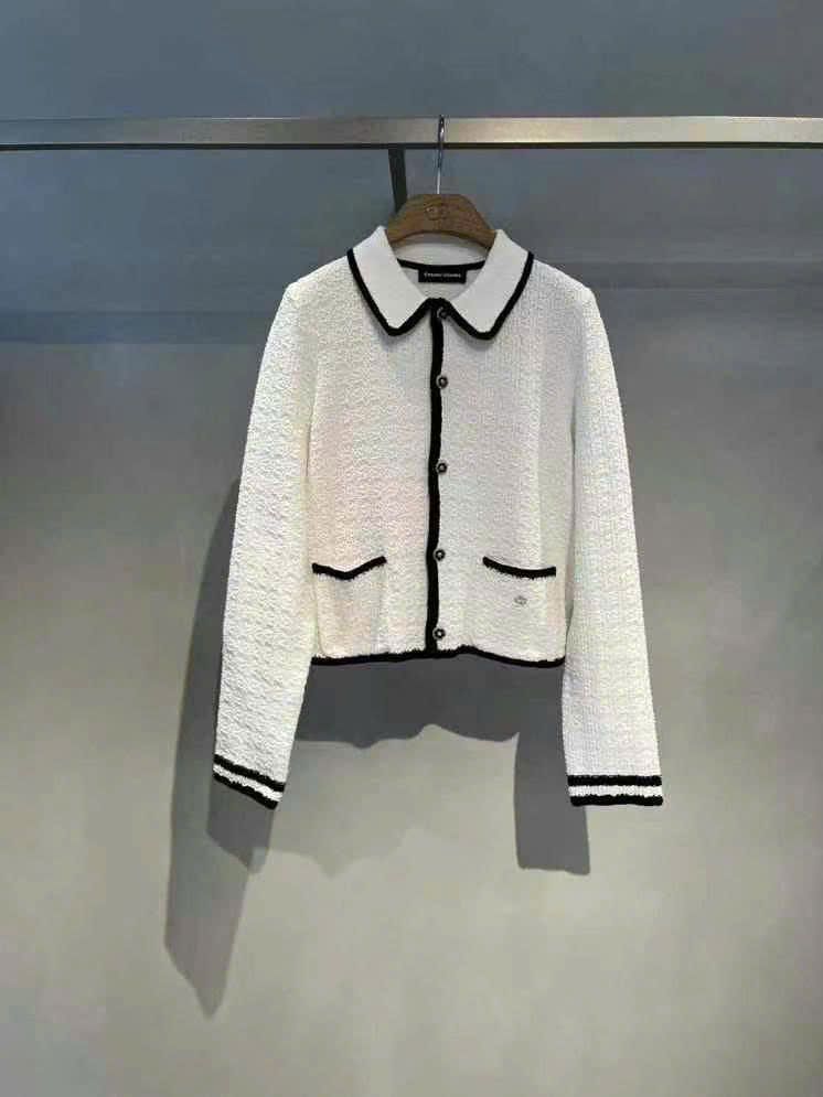 Áo CDG trắng cổ đức-viền đen