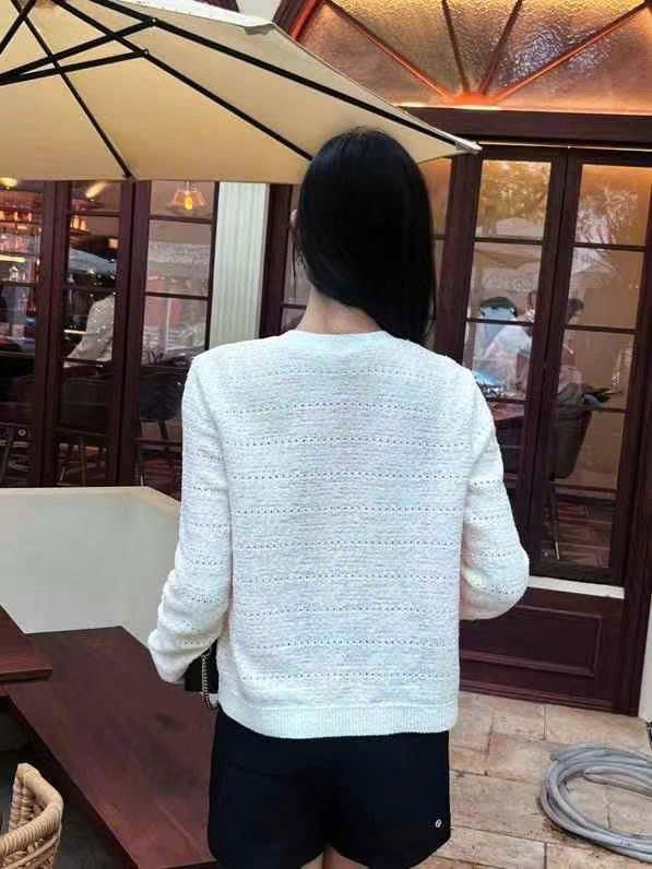 Áo CDG hồng be 4 túi - cúc trắng