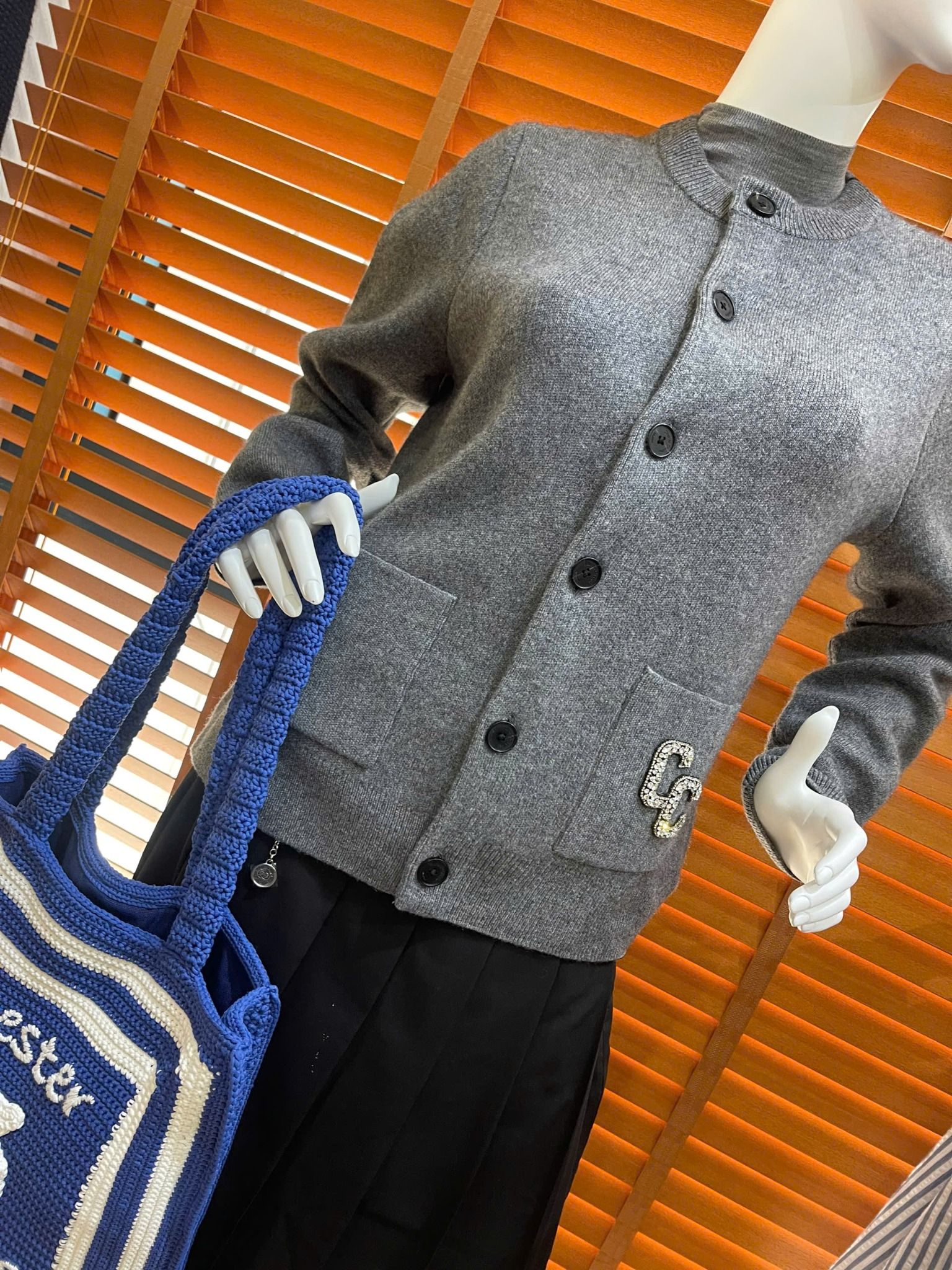 CDG xám, đính đá CC