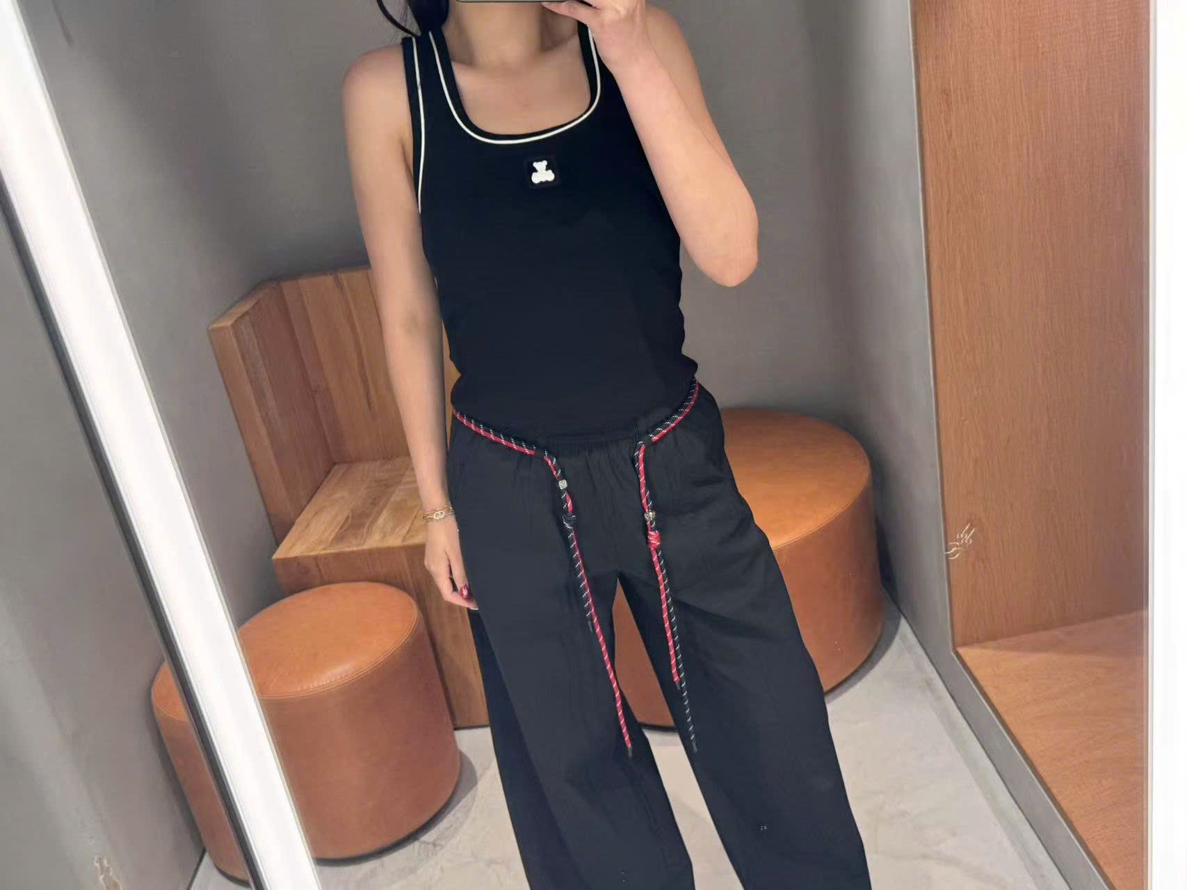 Quần Nỉ dây rút đỏ