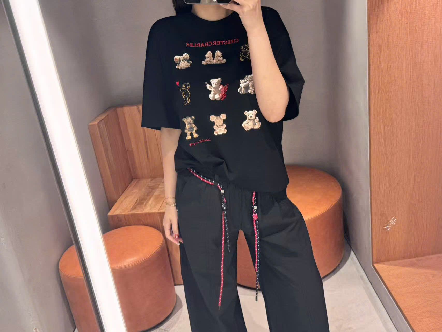 Quần Nỉ dây rút đỏ