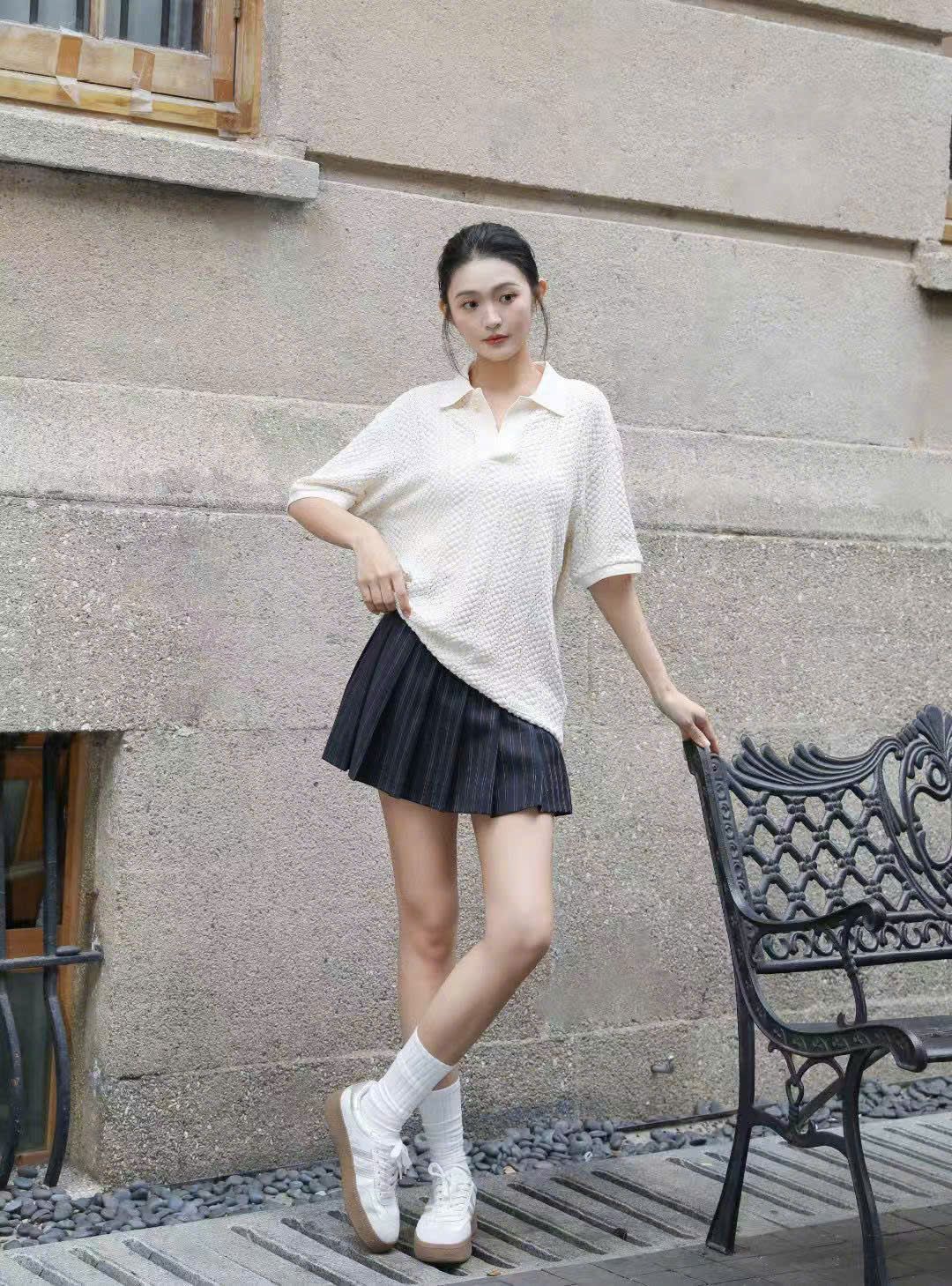 Áo Polo trắng Xốp
