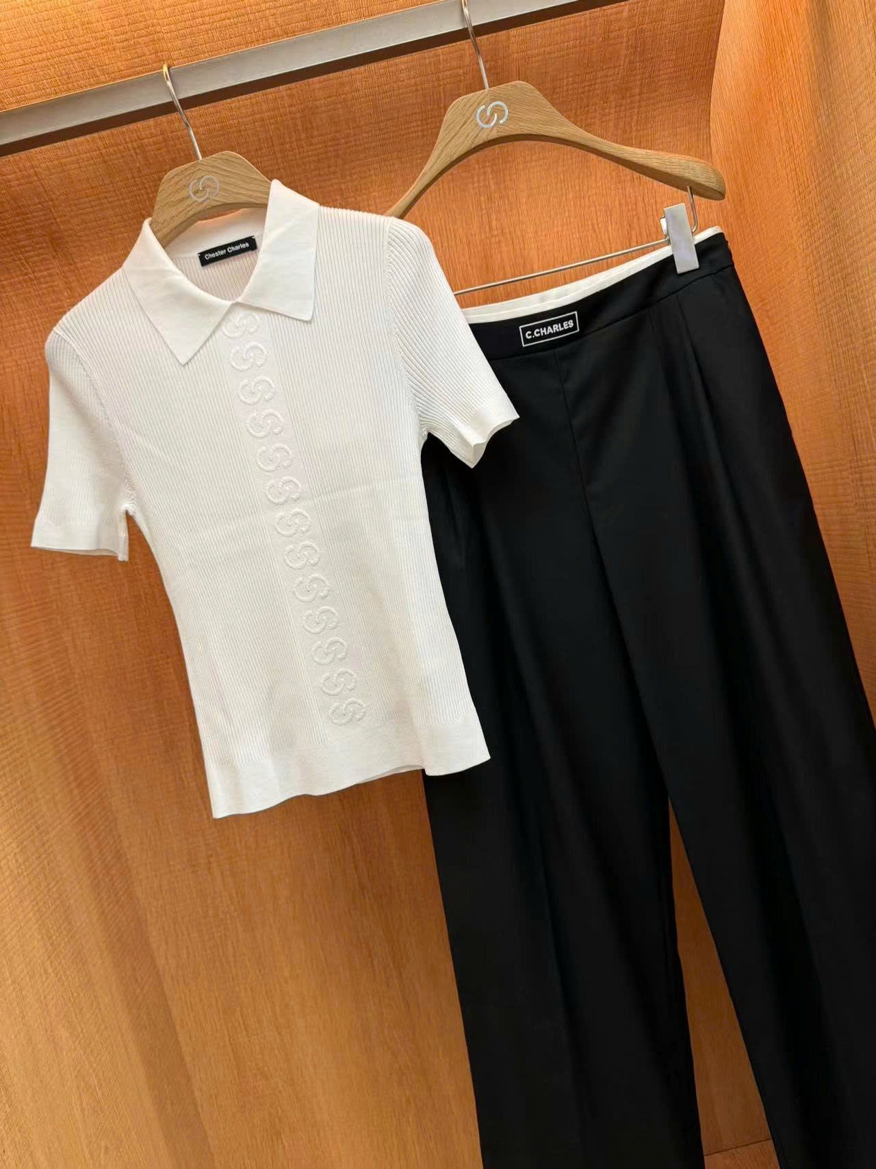 Áo mongtoghi trắng - cổ polo