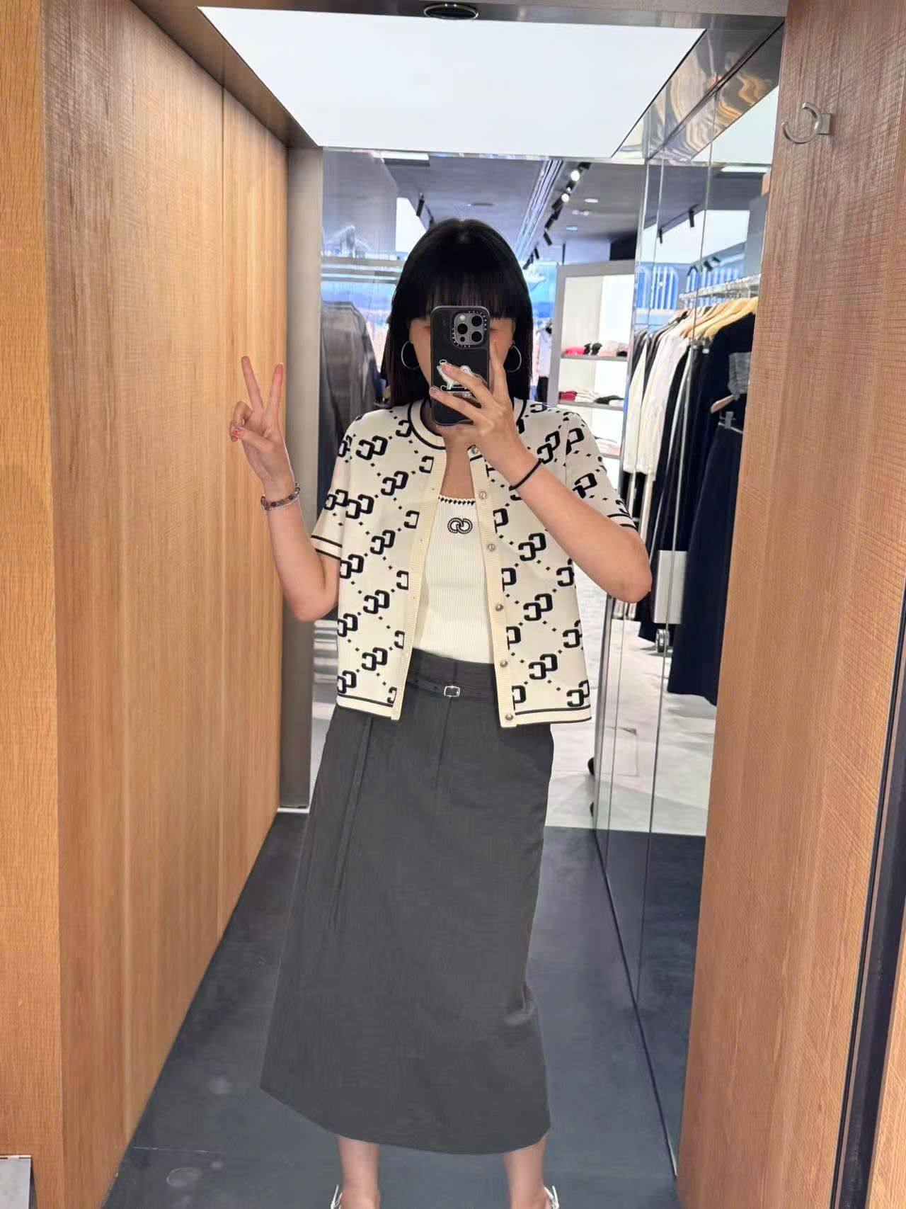 Chân váy dài Xám kèm Belt có dây