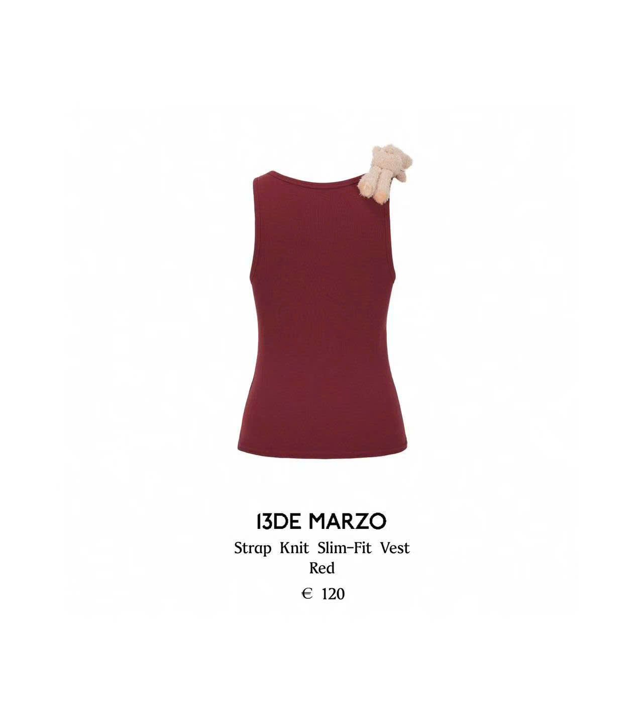 Áo tanktop ôm sát màu đỏ có dây