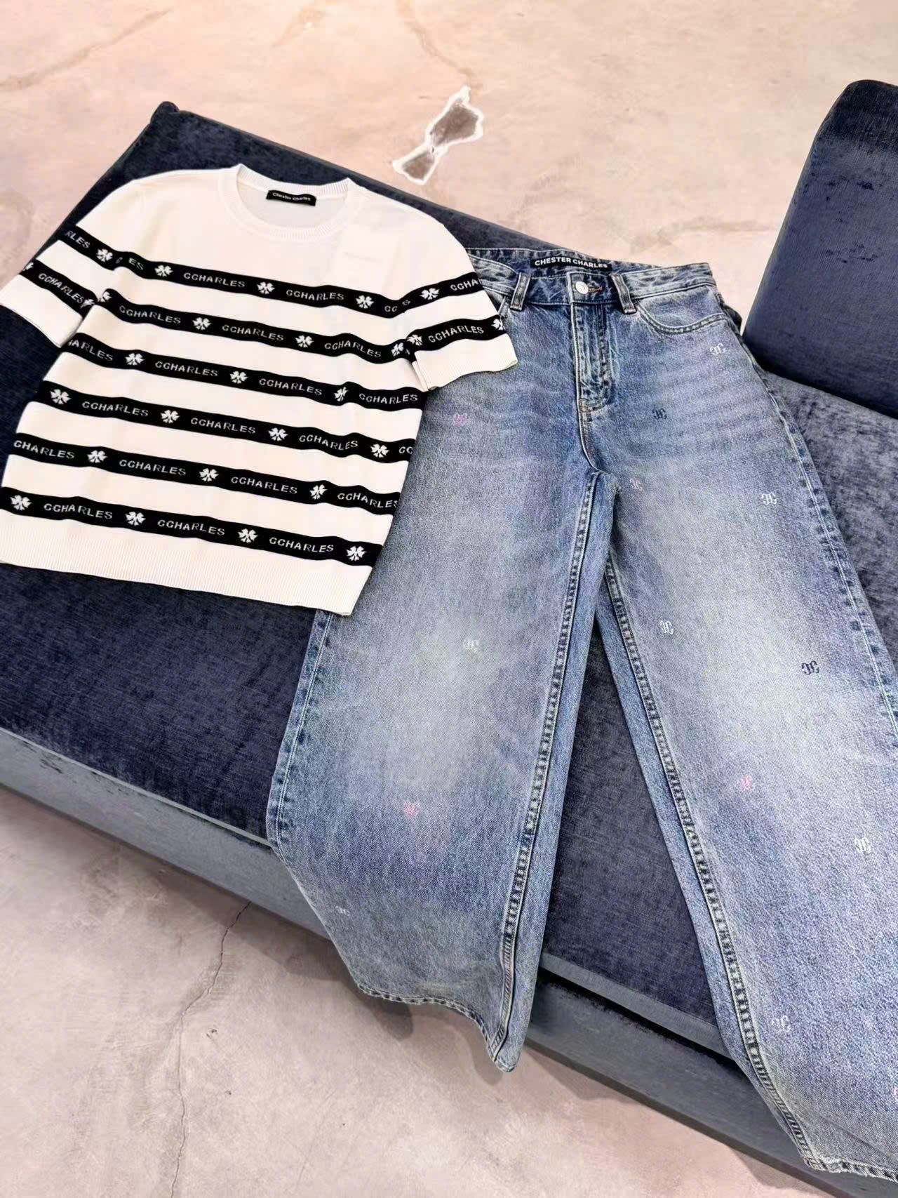 Quần jean - logo New ss