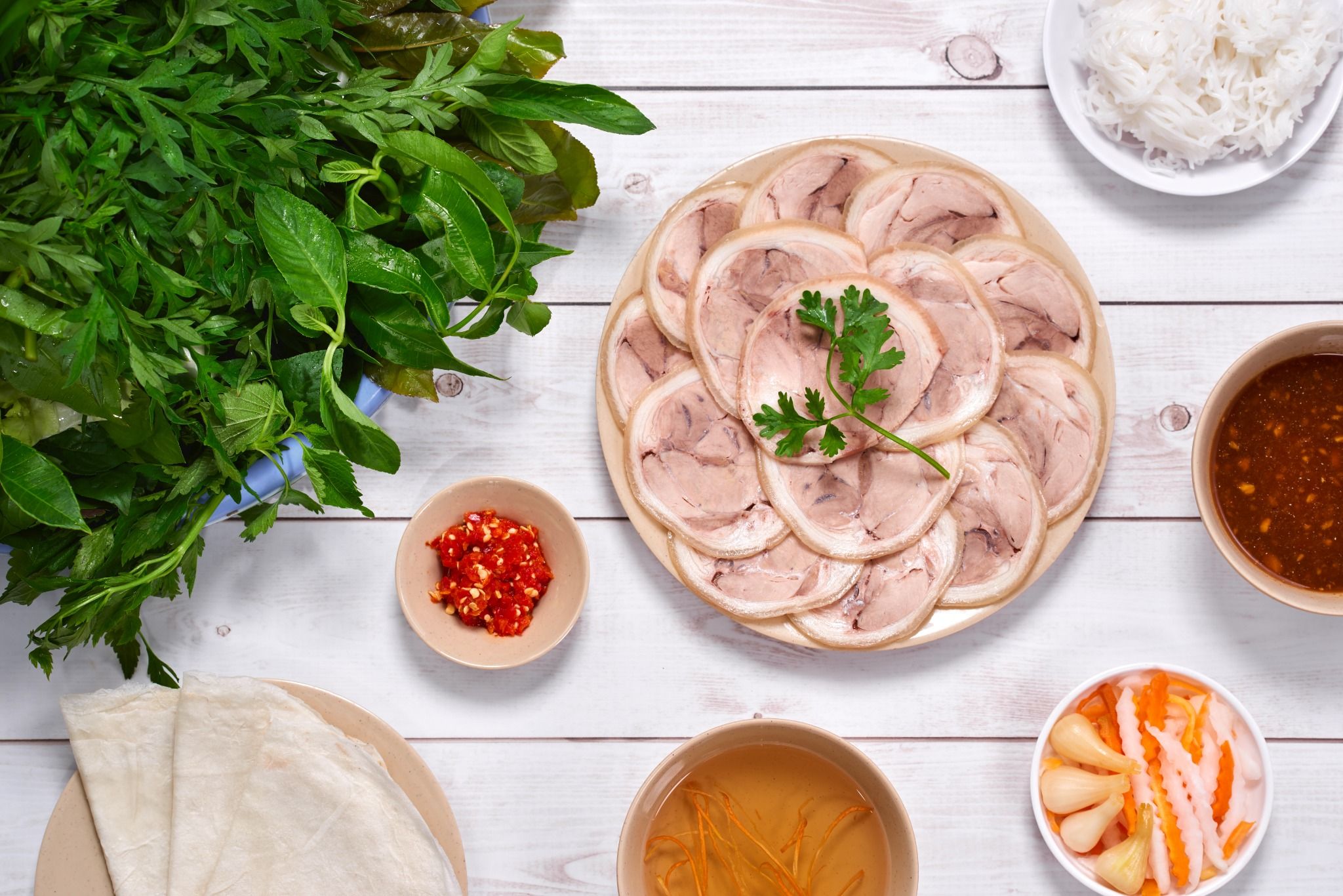 Bánh Tráng Cuốn Thịt Bắp (1 Người)