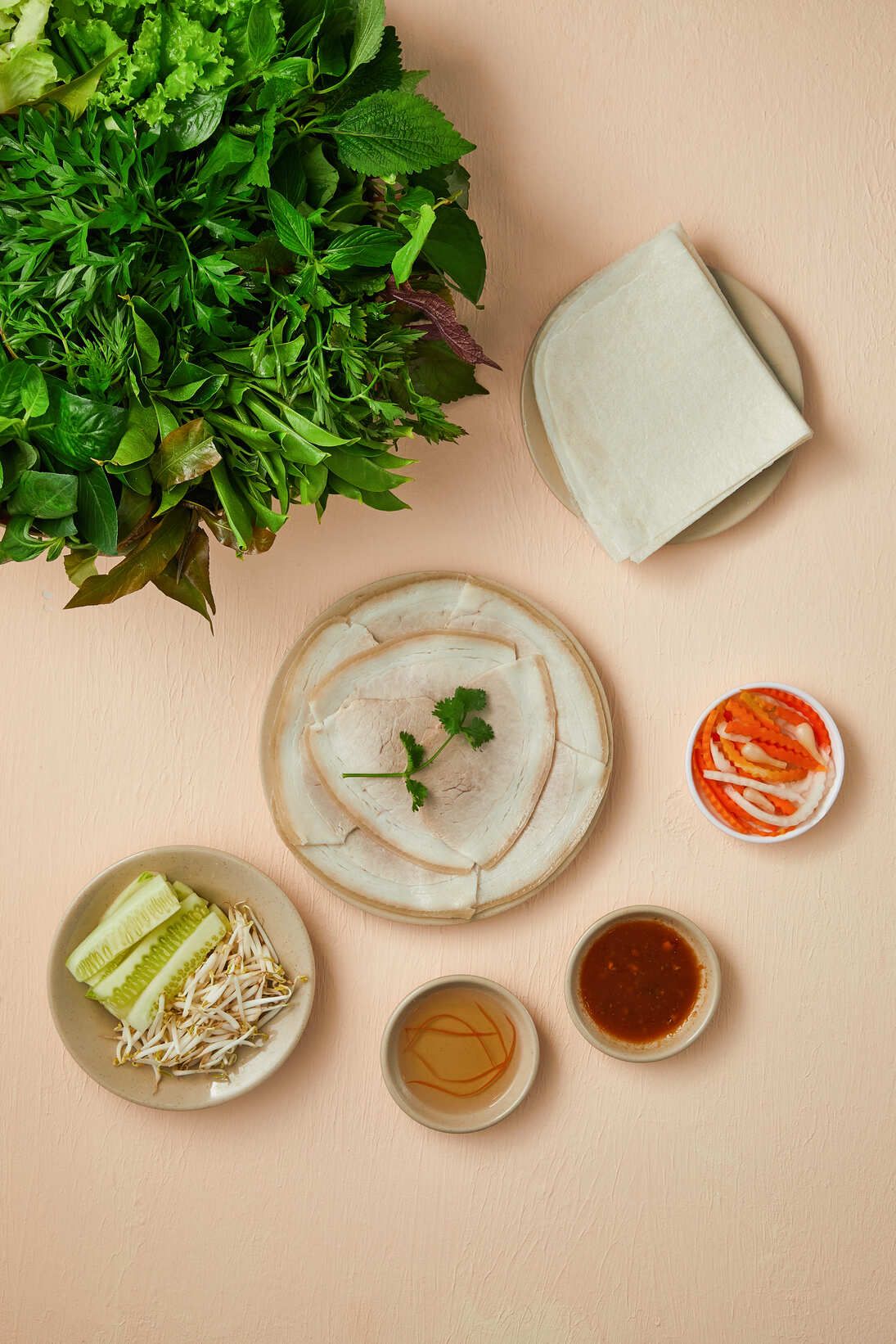 Bánh Tráng Cuốn Thịt Đùi