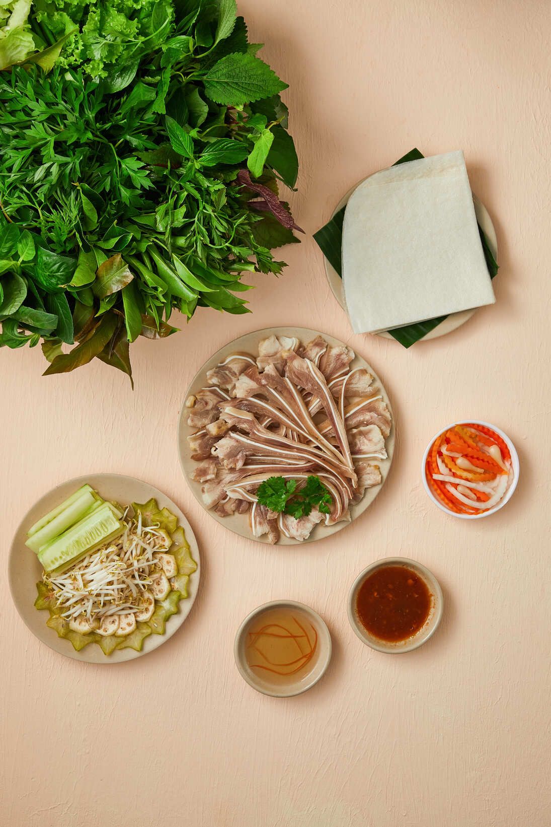Bánh Tráng Cuốn Tai Heo