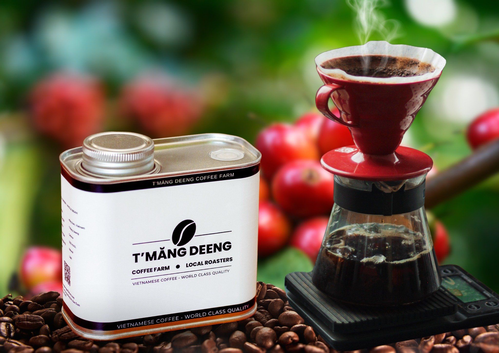  Cà phê CQI 84.83 Arabica Măng Đen - Hộp 200gr 