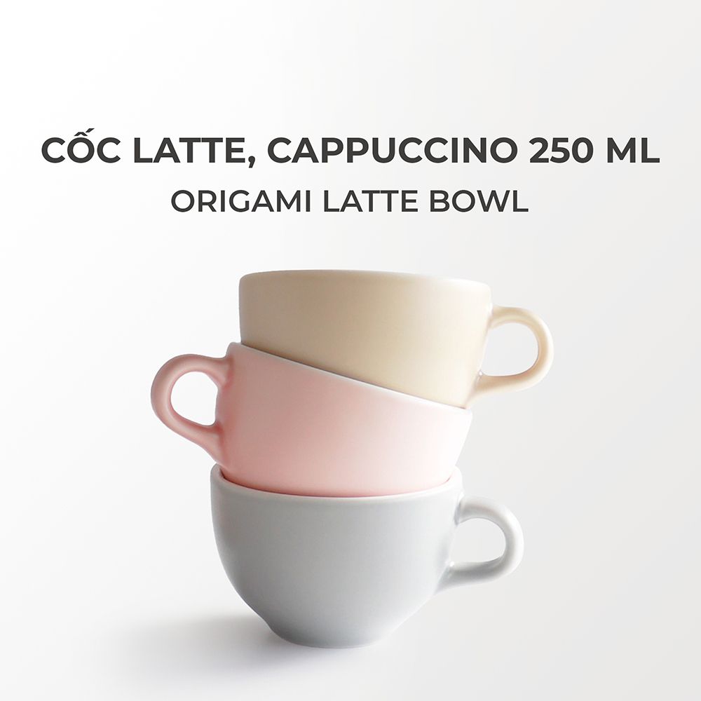  Cốc sứ Origami Latte Bowl - 250ml 