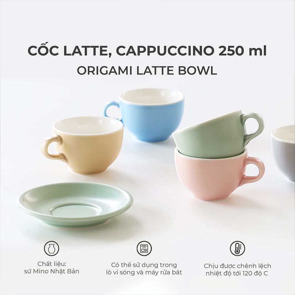  Cốc sứ Origami Latte Bowl - 250ml 