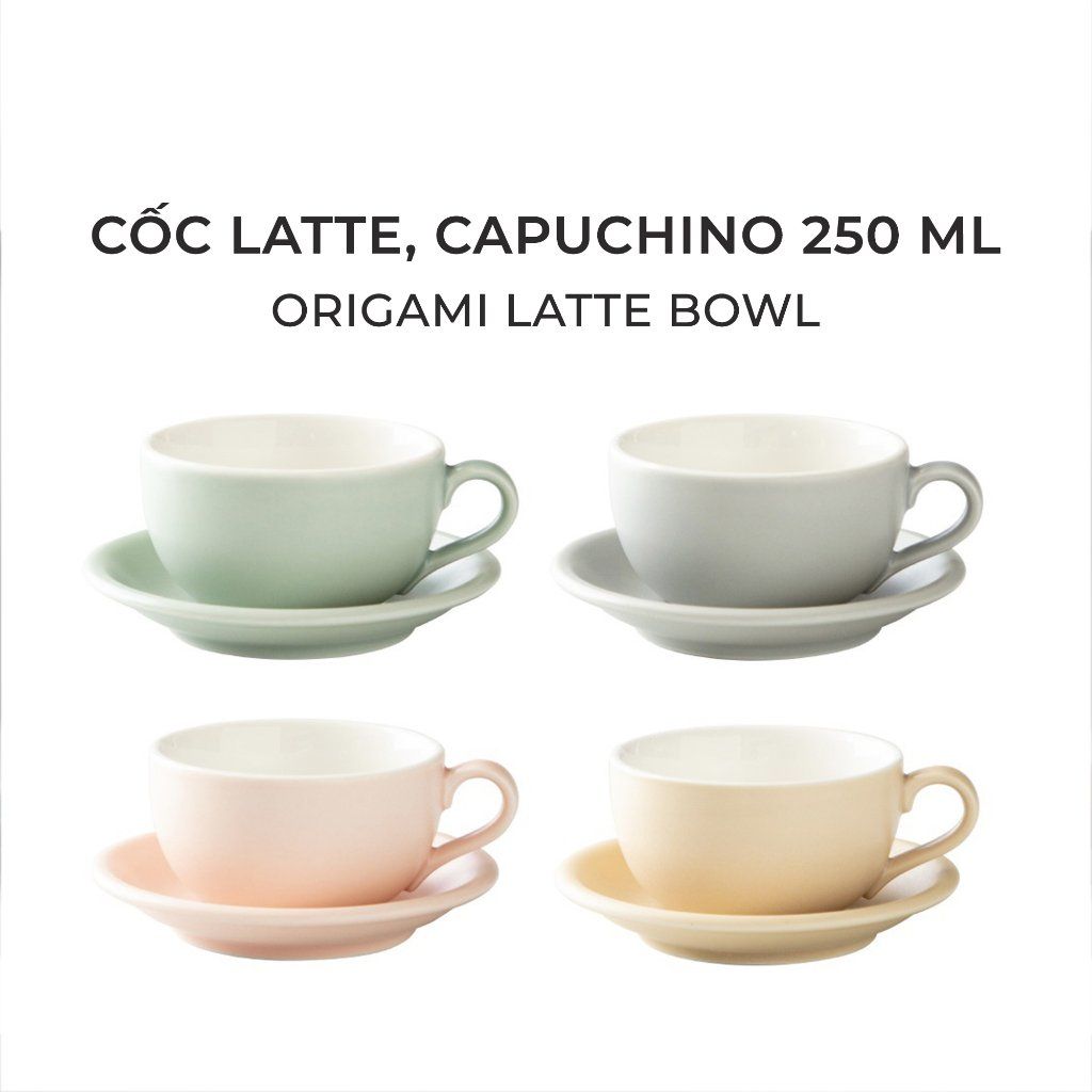  Cốc sứ Origami Latte Bowl - 250ml 