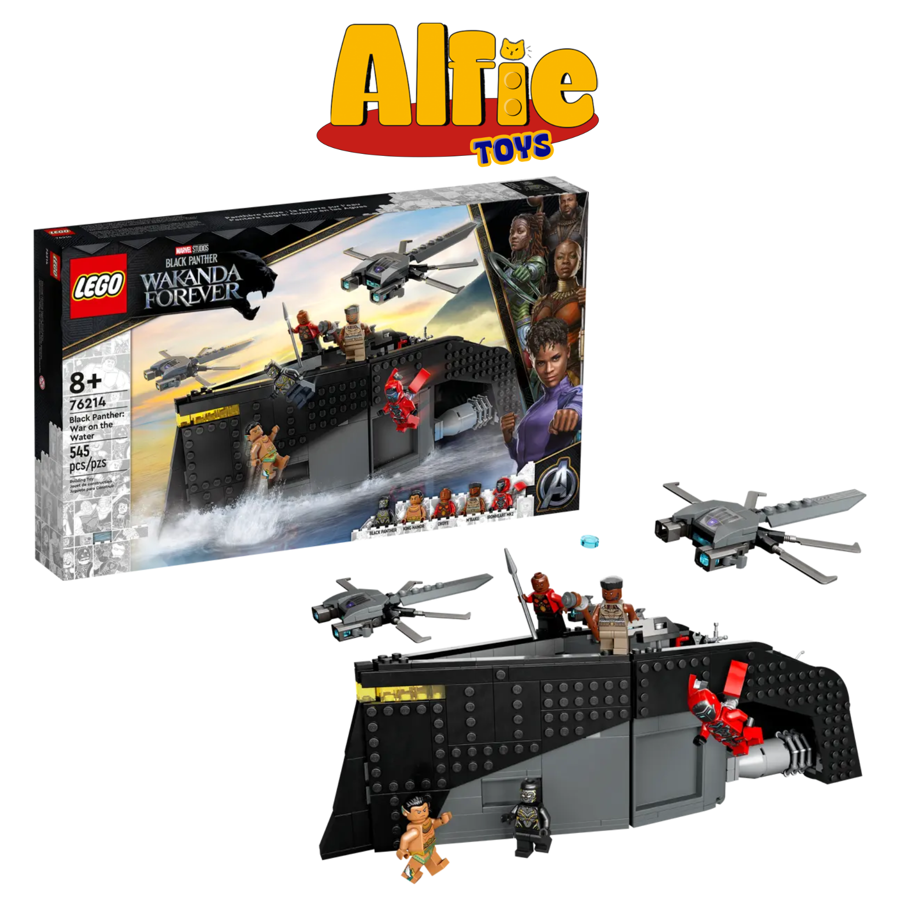 Lego Marvel Black Panther: War on the Water Cuộc Chiến Dưới Nước 76214