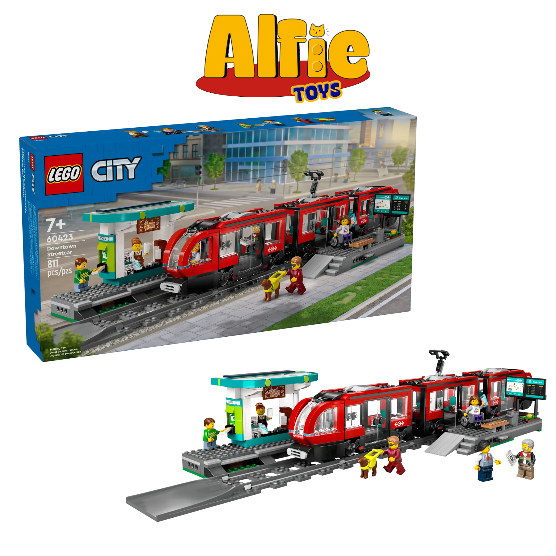 Lego City Tàu điện & nhà ga thành phố 60423