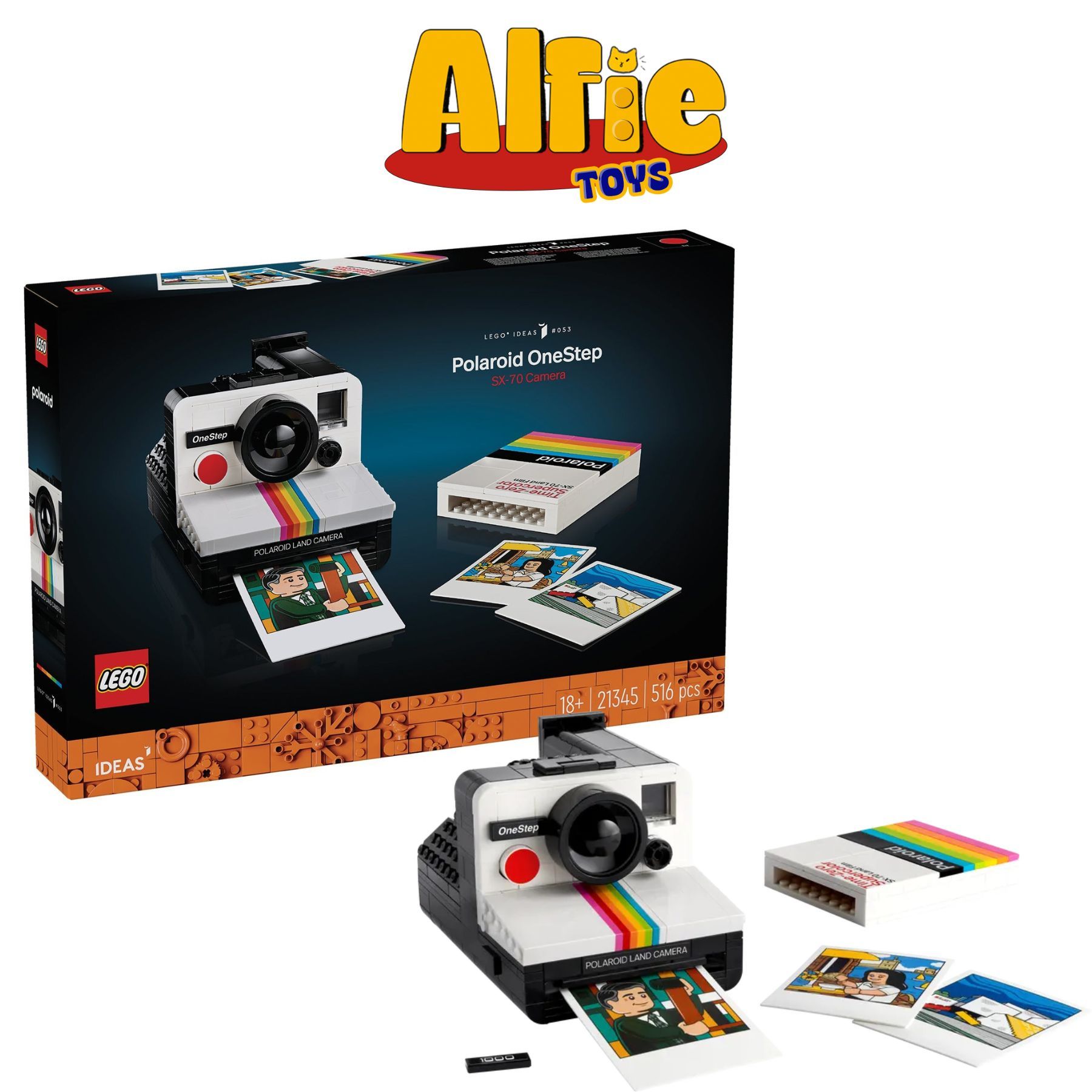 Lego Ideas Máy Ảnh Polaroid OneStep SX-70 21345
