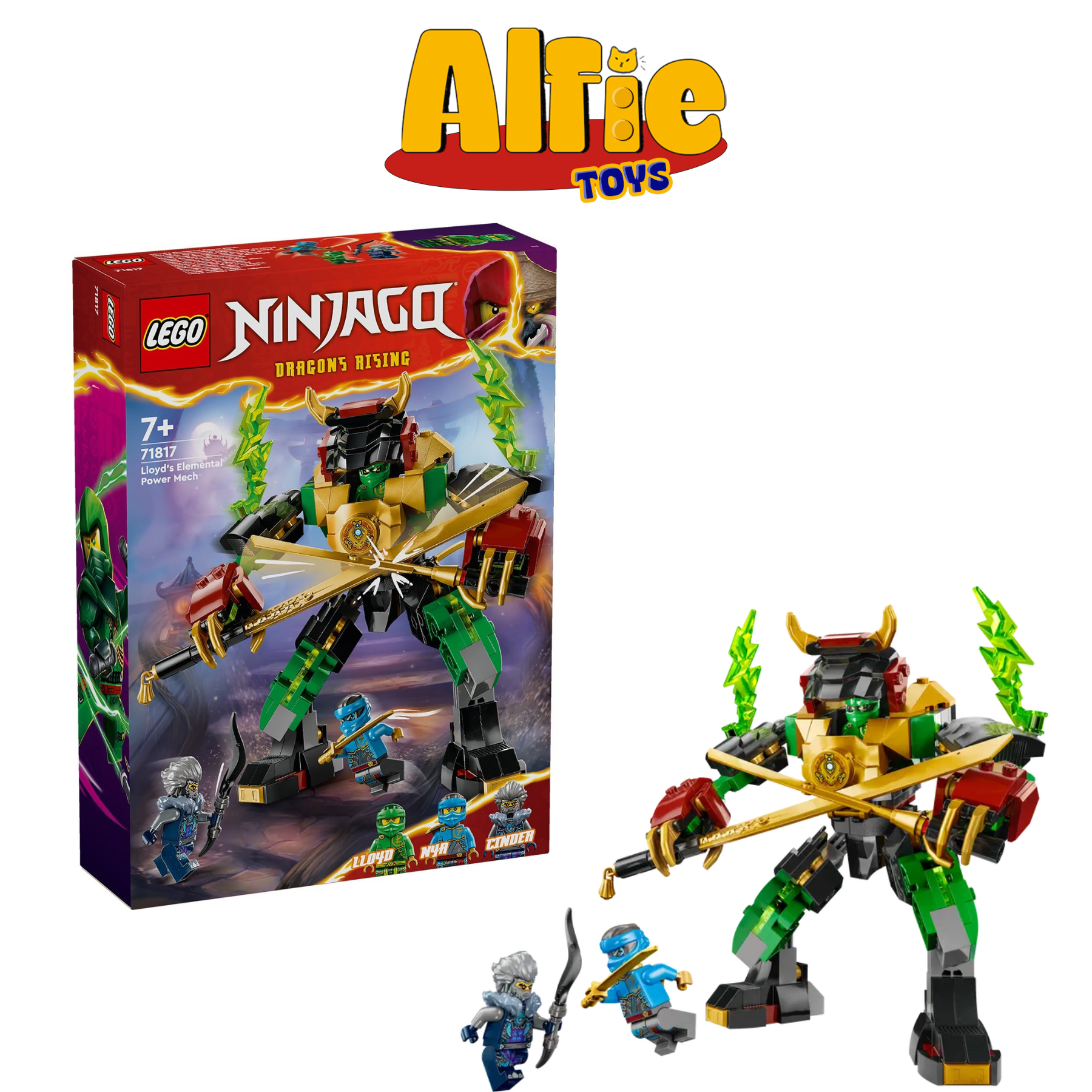 Lego Ninjago Elemental Power Mech Của Lloyd 71817